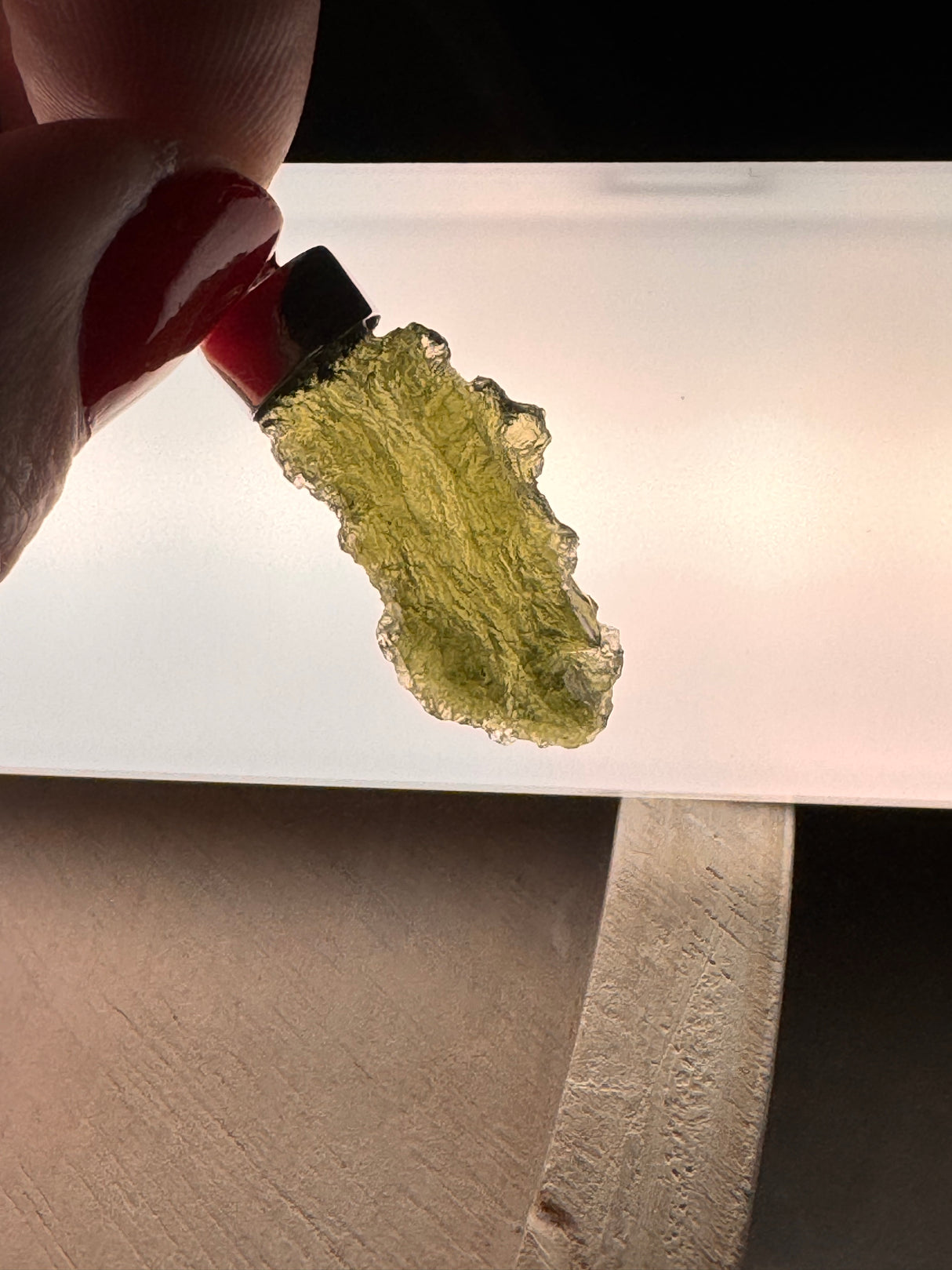 Moldavite Silver Pendant #10 3.08g- Transformation & Protection