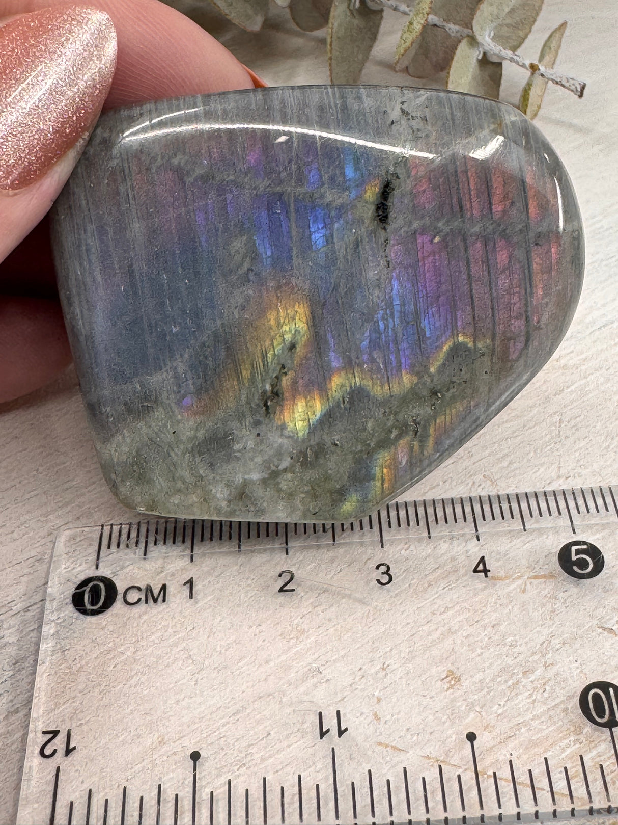 Flashy Petite Labradorite Freeform – 104g Crystal of Magic & Light