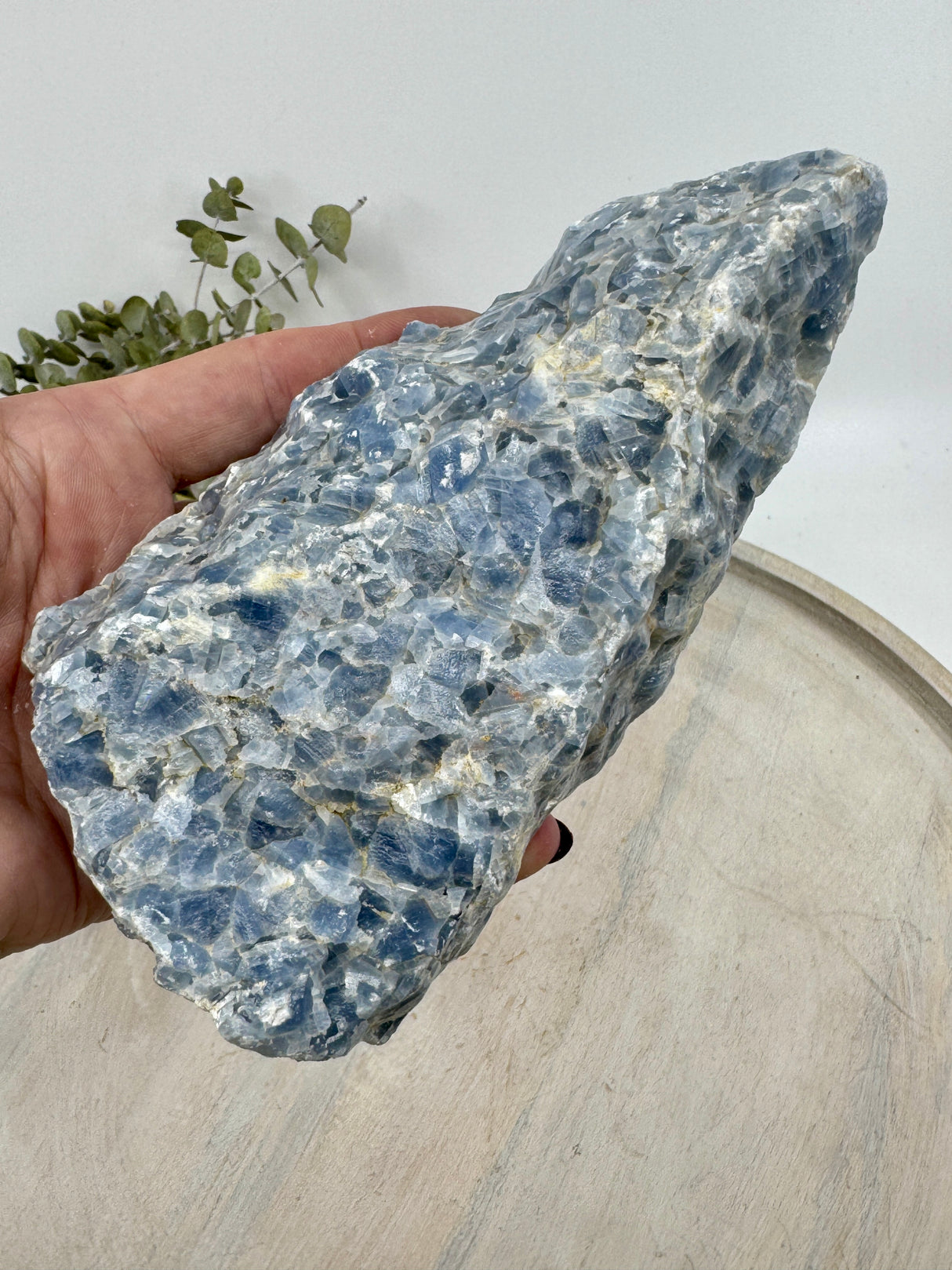 Blue Calcite Natural Chunk 641g – Stone of Calm, Communication & Gentle Healing