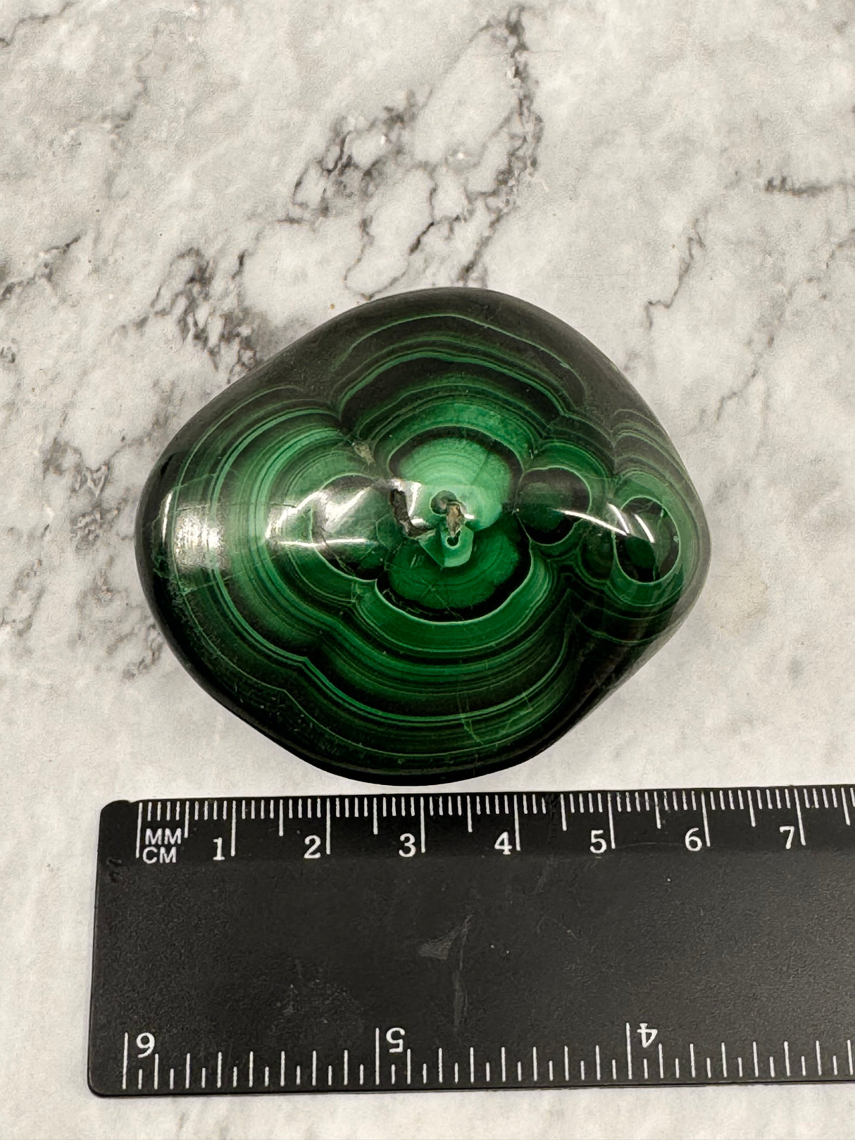Malachite Polished Specimen 154g - "I choose to radiate love, kindness, and positive energy."