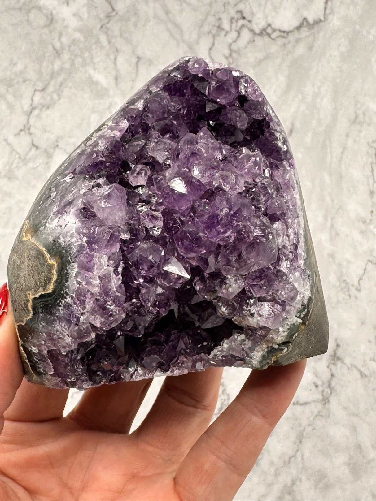 Amethyst Cluster 487g “I trust my intuition and allow it to guide me each day”