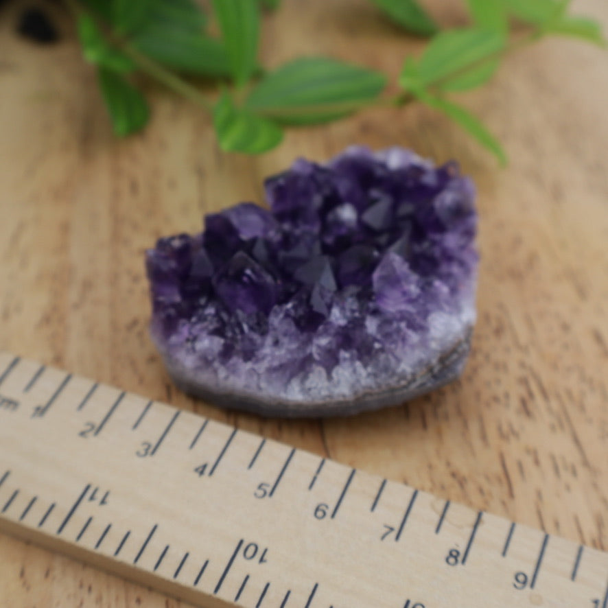 Amethyst Cluster Heart Crystal 6.5cm 100g – Natural Druzy Healing Stone