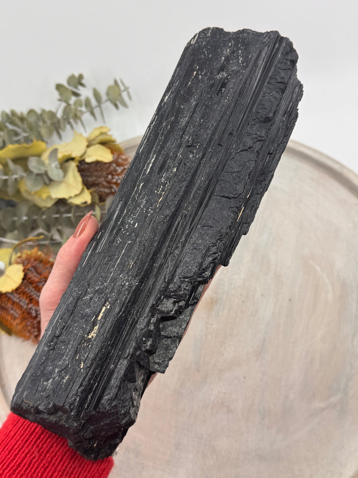 Black Tourmaline specimen 2.430kg – grounding and protective crystal