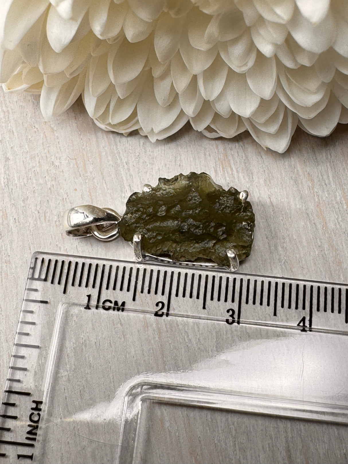 Moldavite Silver Pendant #11 2.94g- Transformation & Protection