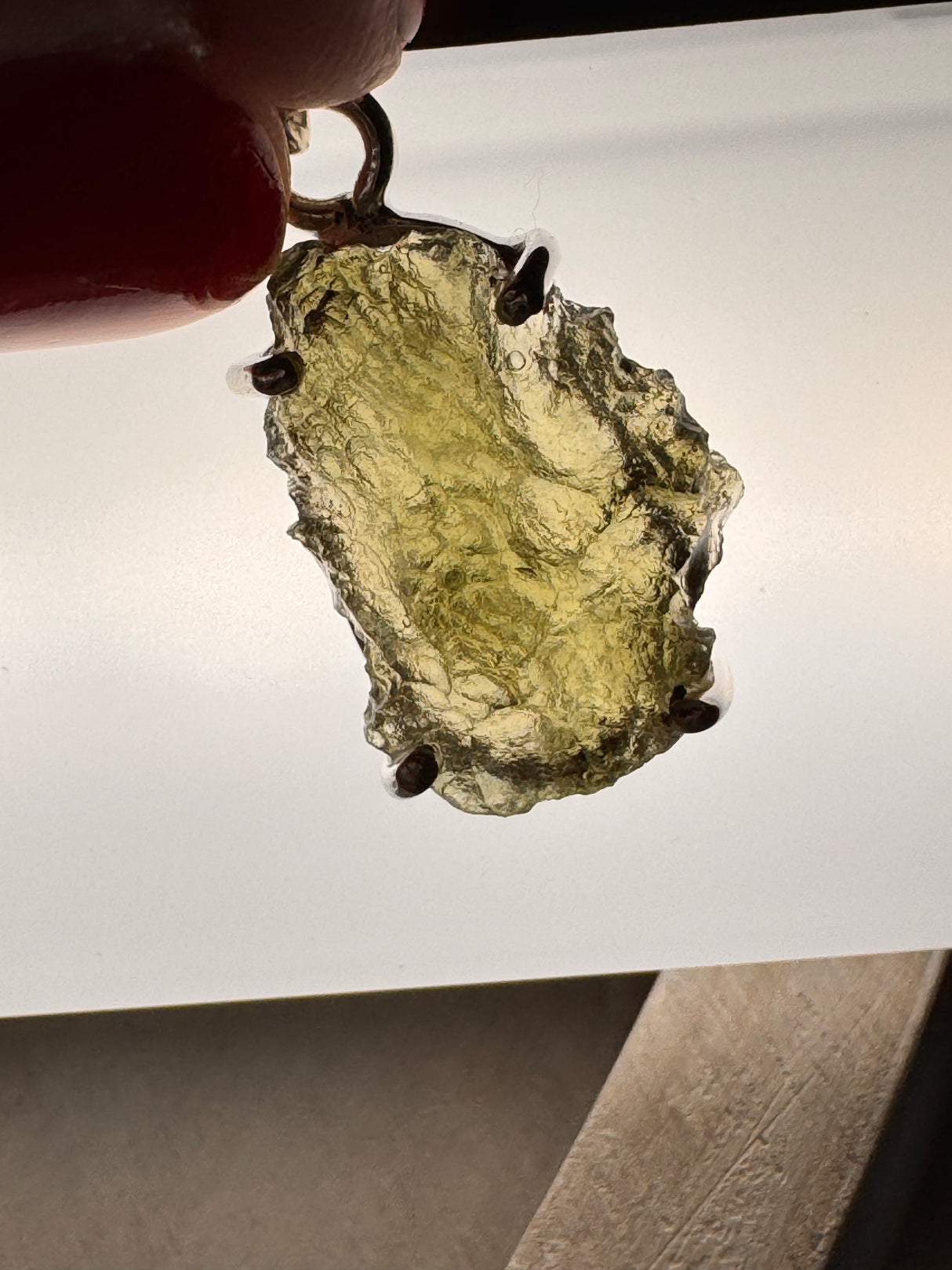 Moldavite Silver Pendant #11 2.94g- Transformation & Protection