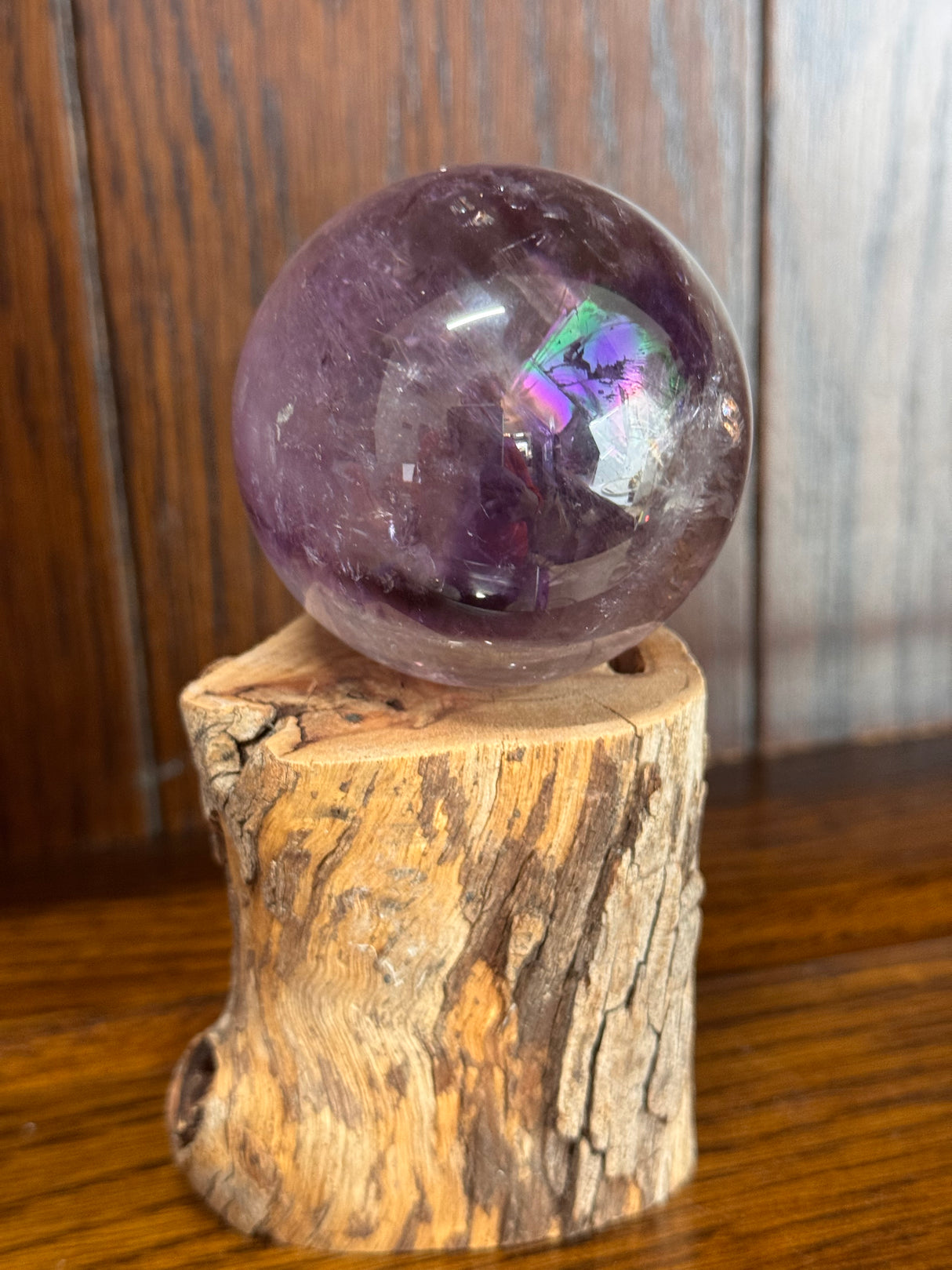 Amethyst Sphere 5.5cm – Aura Cleansing & Dream Healing Crystal Orb