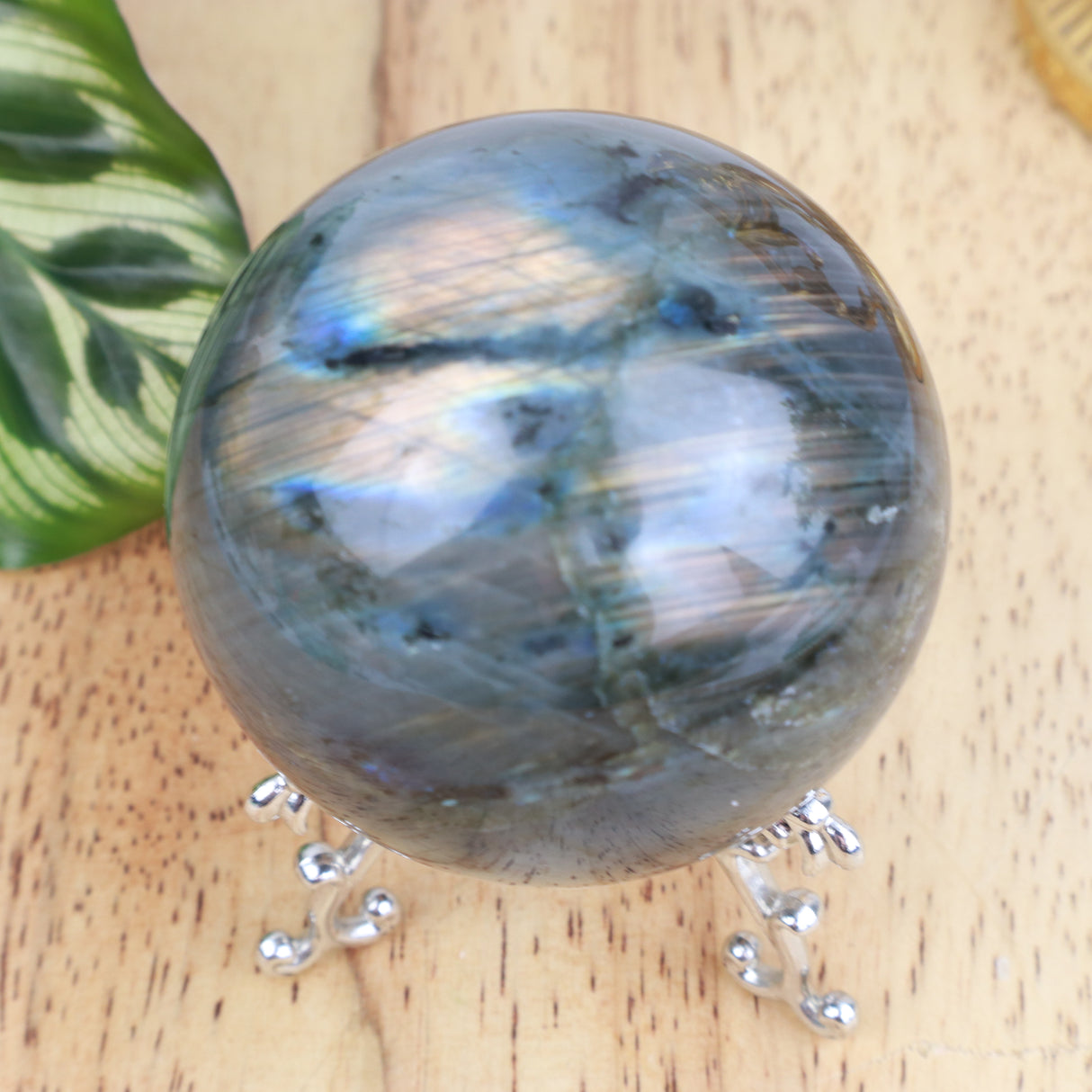 Labradorite Sphere | 6cm | 297g | Protection & Intuition