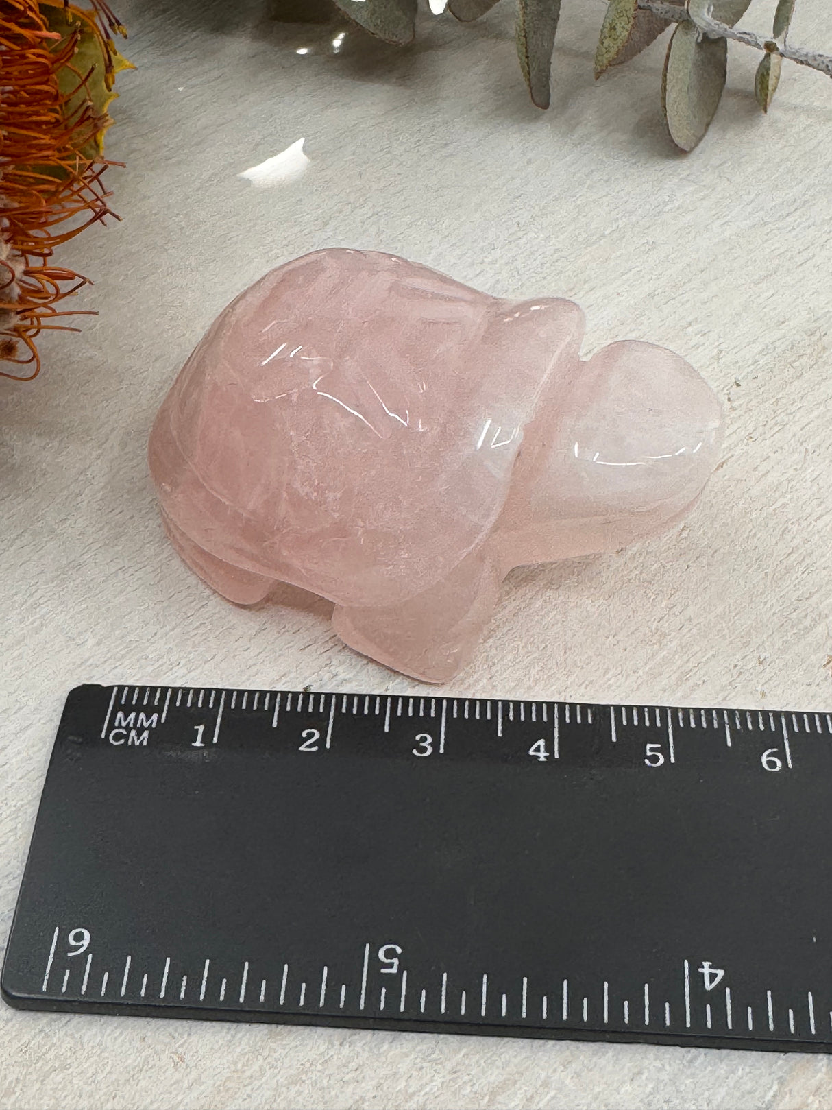 Rose Quartz Turtle Carving – Crystal of Love & Peace