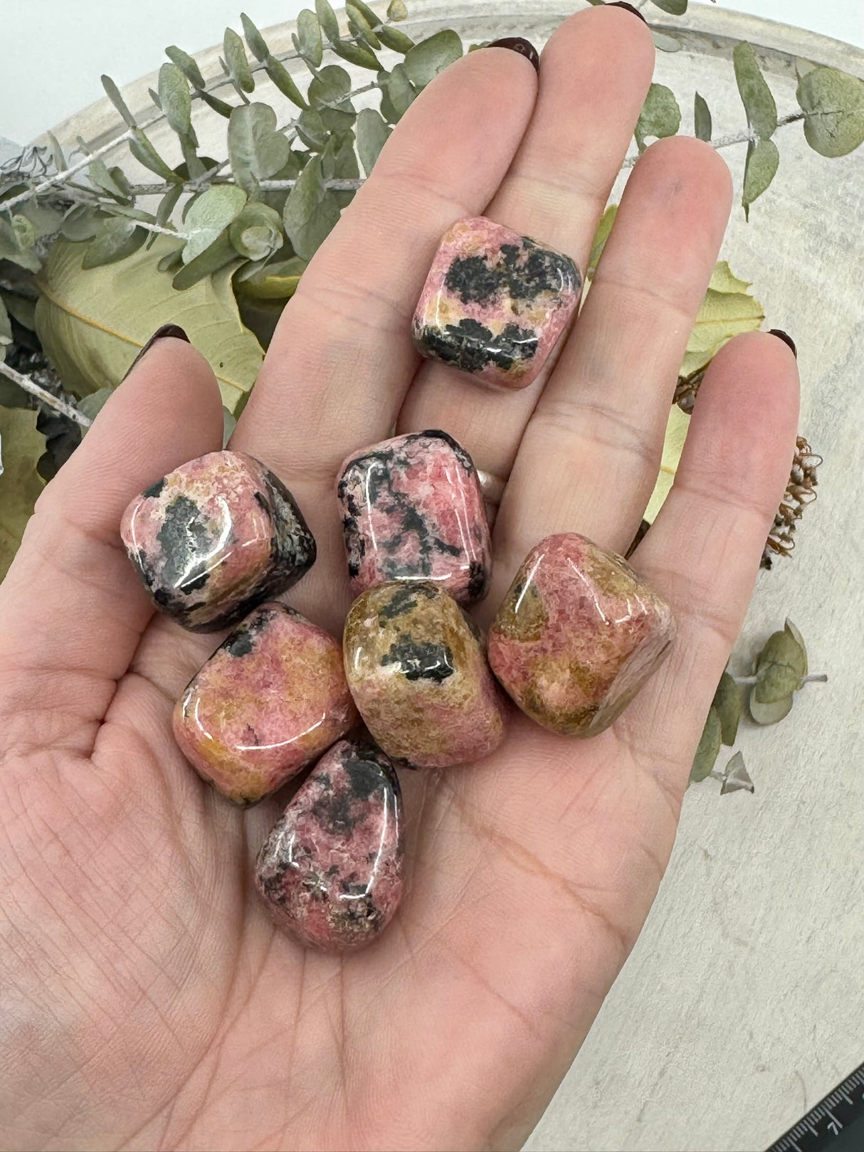 Rhodonite Tumbled Stone – Stone of Compassion, Forgiveness & Emotional Balance