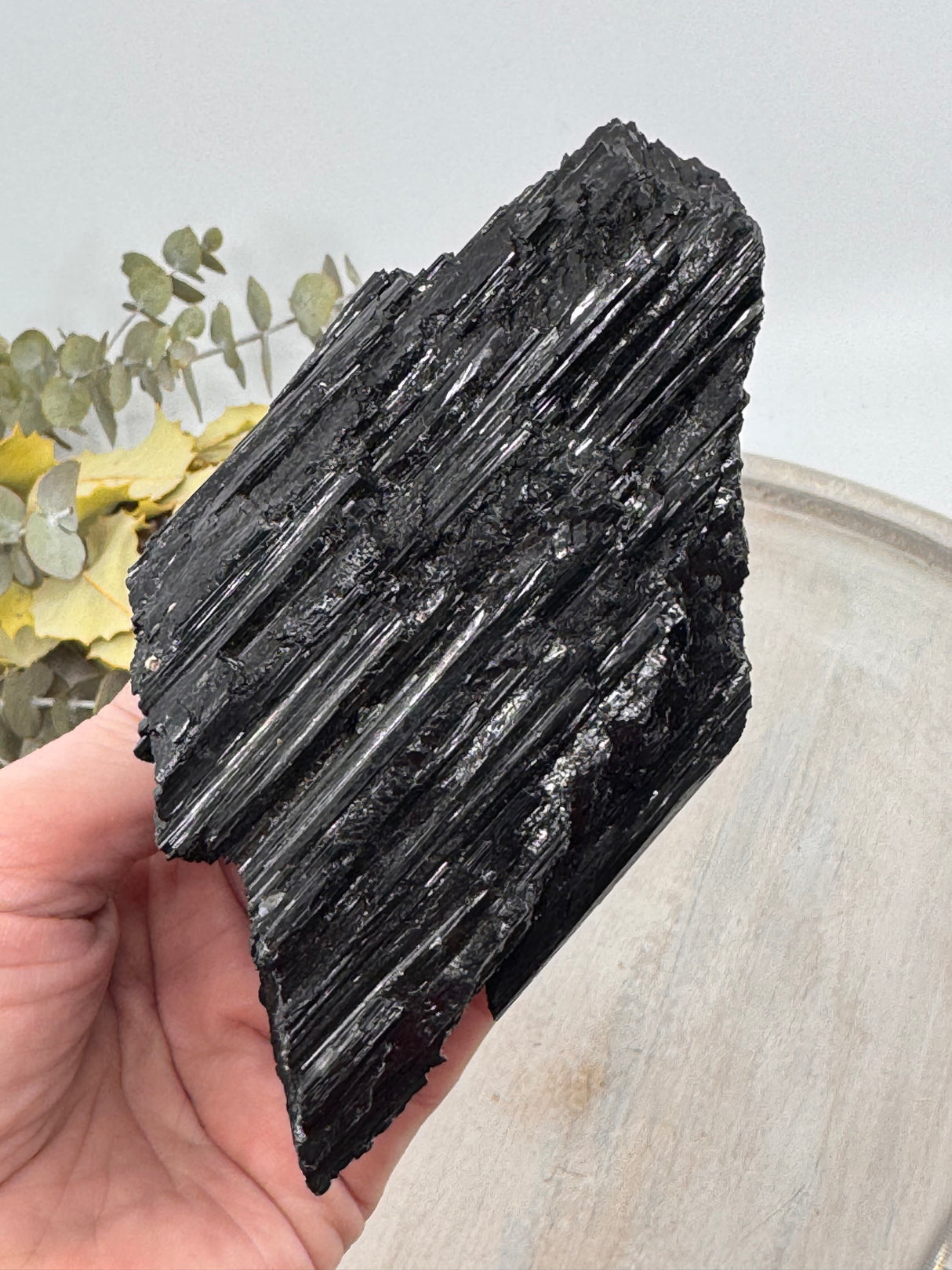 Black Tourmaline Specimen – 663g Protective Crystal
