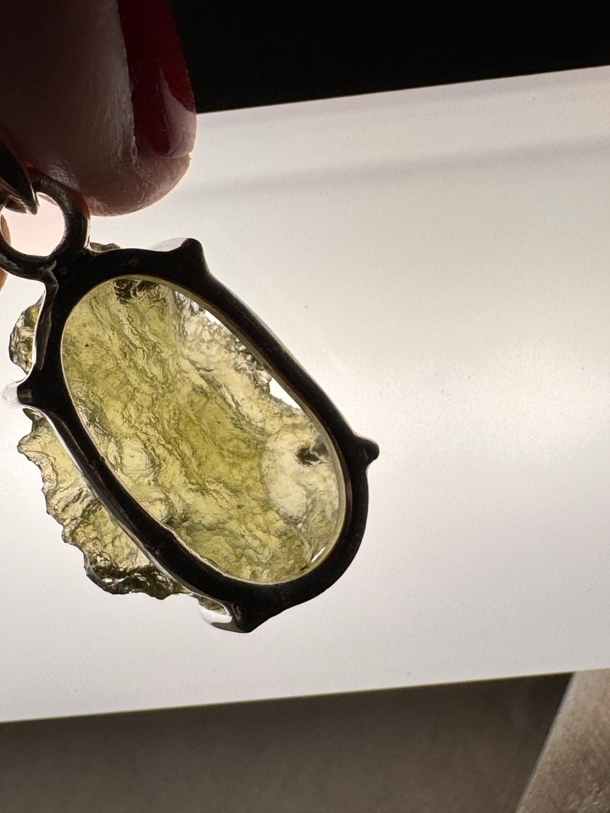 Moldavite Silver Pendant #11 2.94g- Transformation & Protection