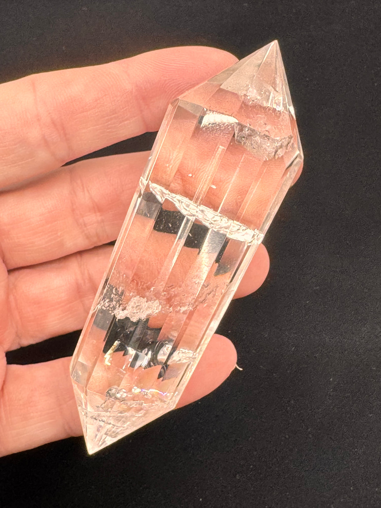 12-Sided Clear Quartz Vogel Wand – Master Healer and Light Encoder