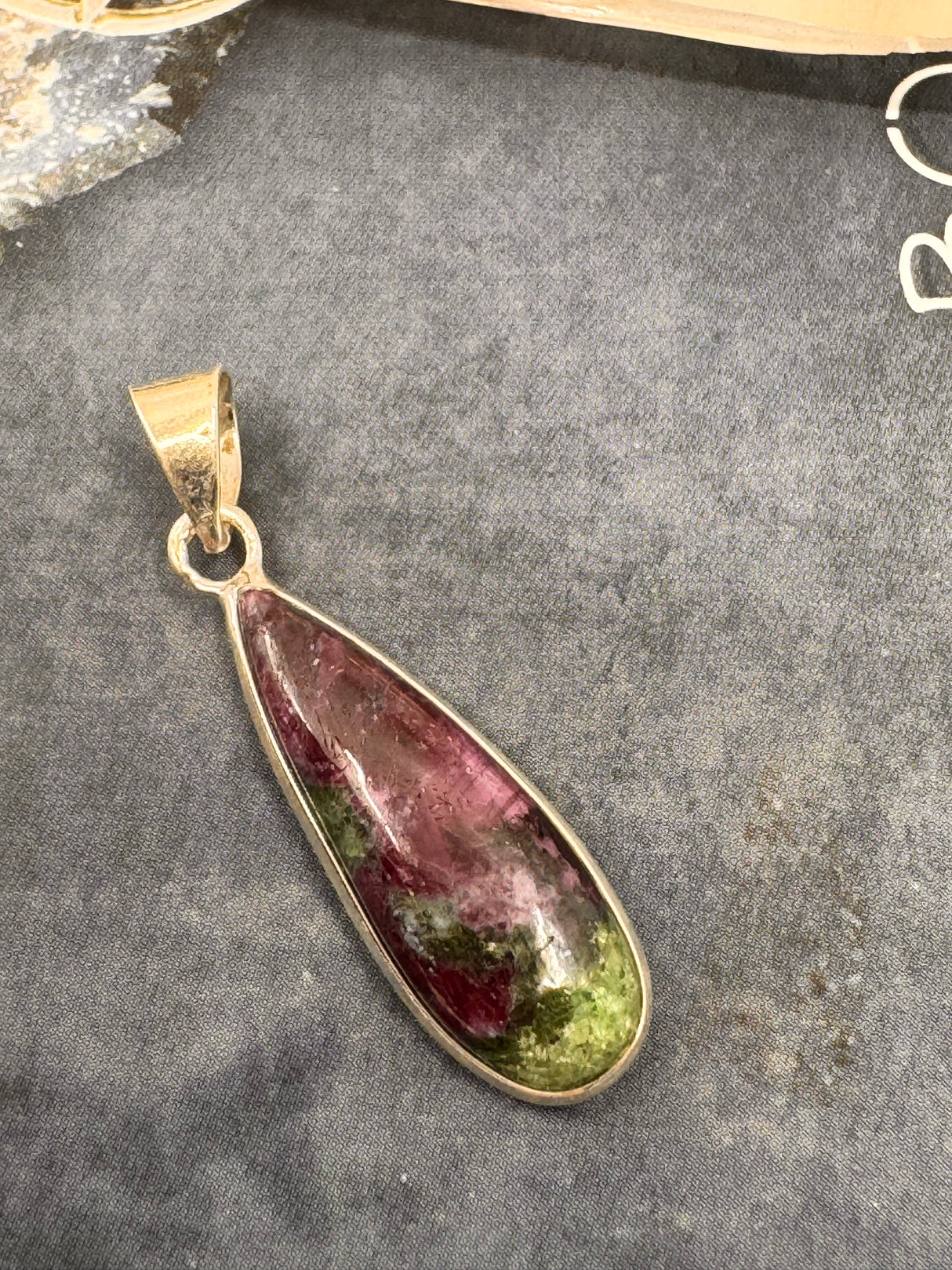 Ruby Zoisite Pendant and Chain - "I radiate gratitude, appreciation, and love each day."