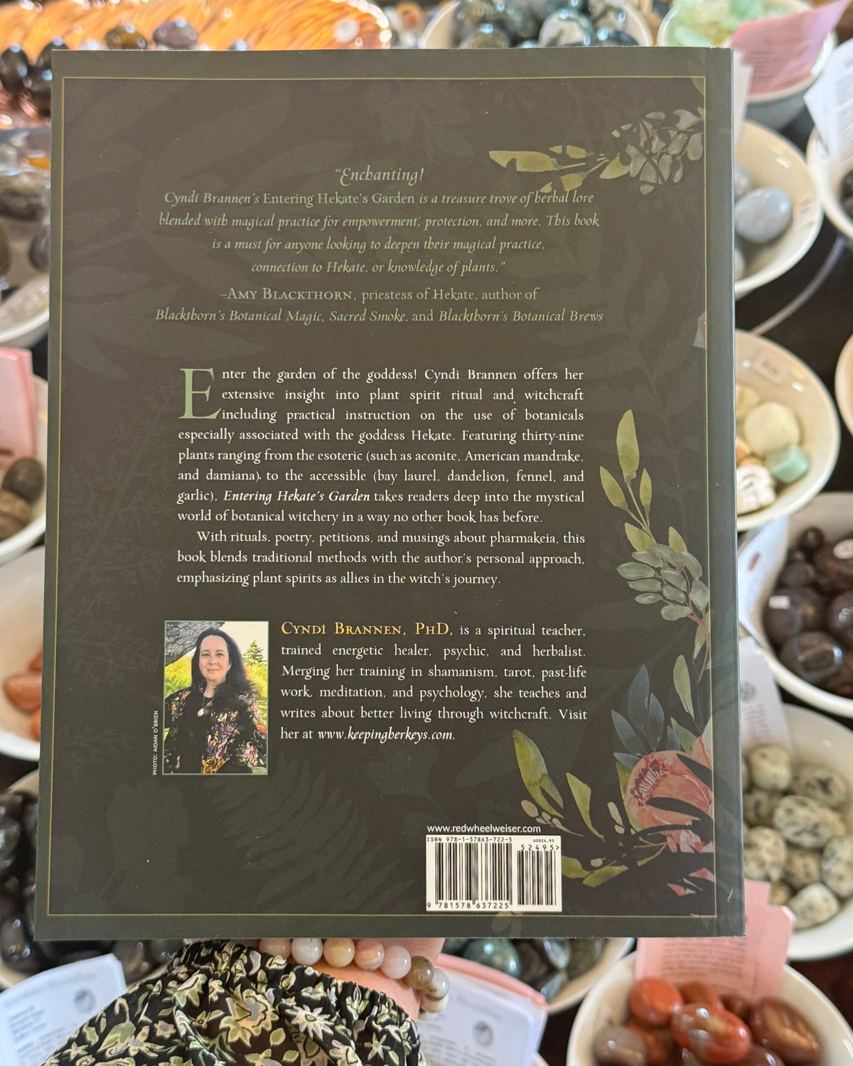 Entering Hekate’s Garden by Cyndi Brannen, Red Wheel Weiser book exploring 39 magical plants, herbal witchcraft, Goddess Hekate, botanical rituals and plant spirit spirituality.