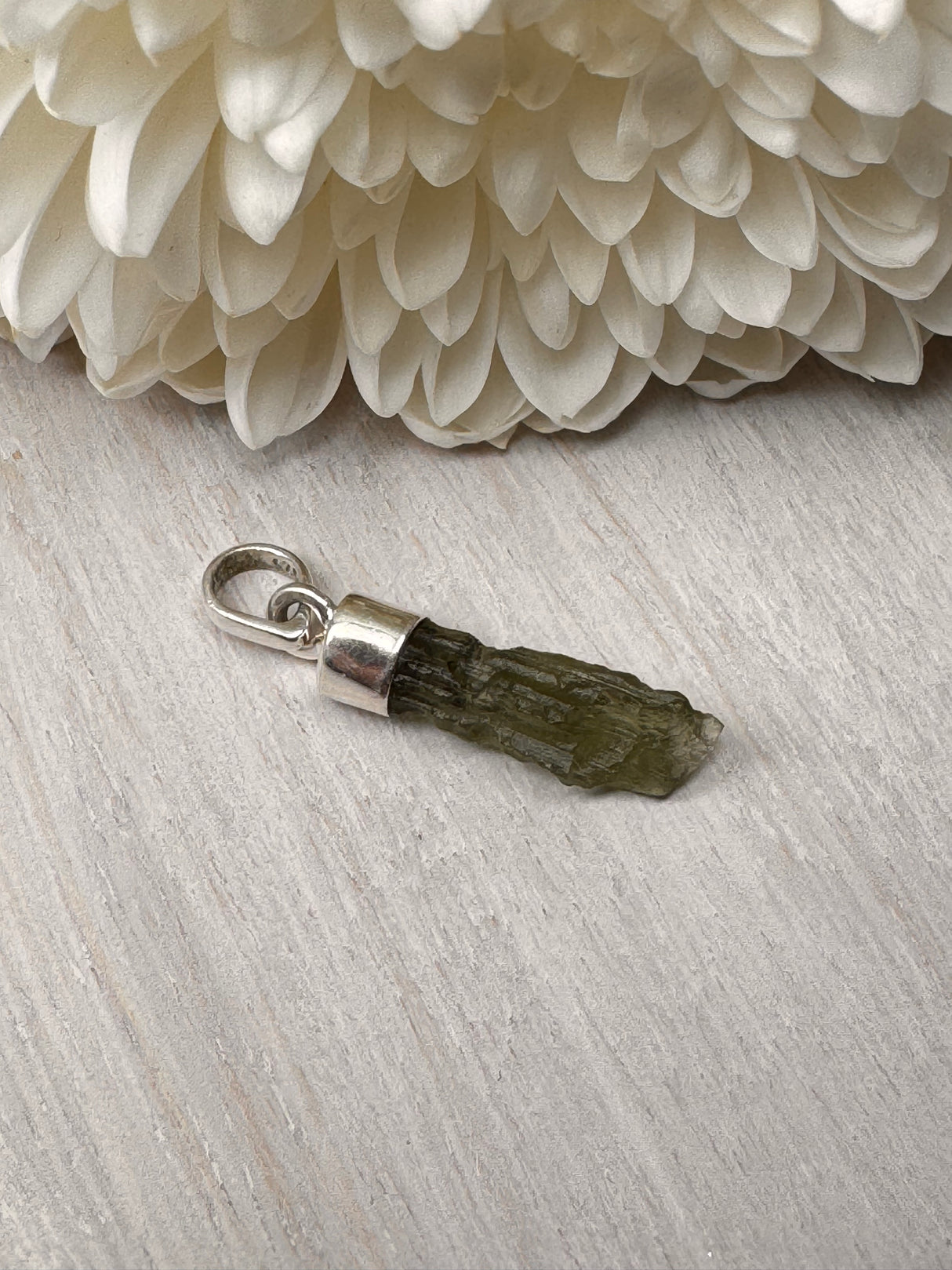 Moldavite Silver Pendant #7 1.46g- Transformation & Protection