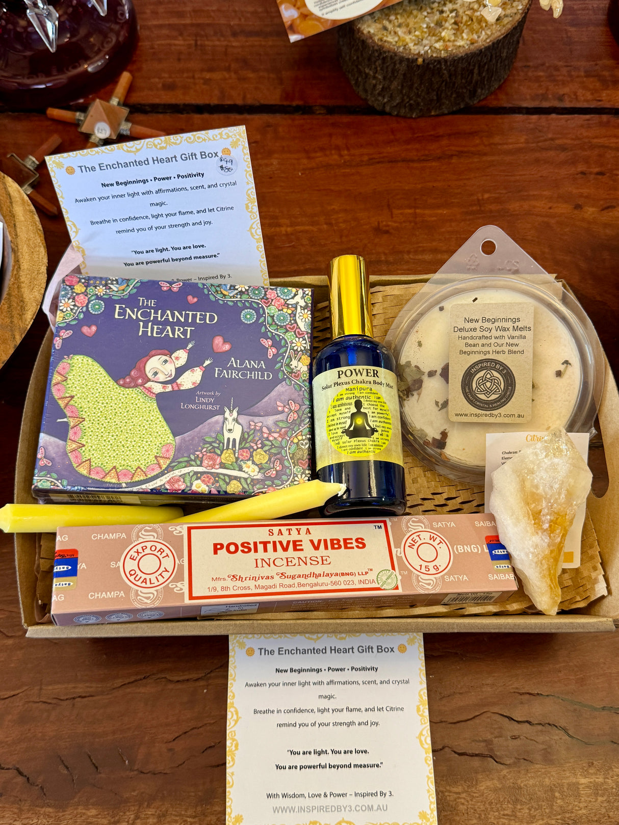 The Enchanted Heart Gift Box – New Beginnings, Power & Positivity Ritual Set