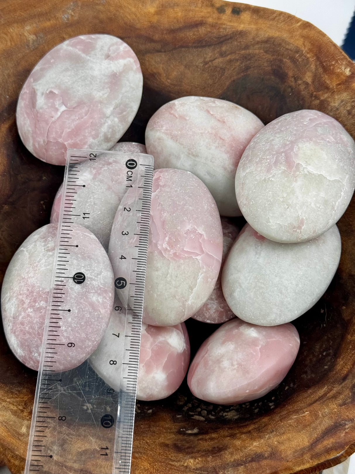 Pink Opal Palm Stone – Stone of Emotional Healing, Love & Inner Peace