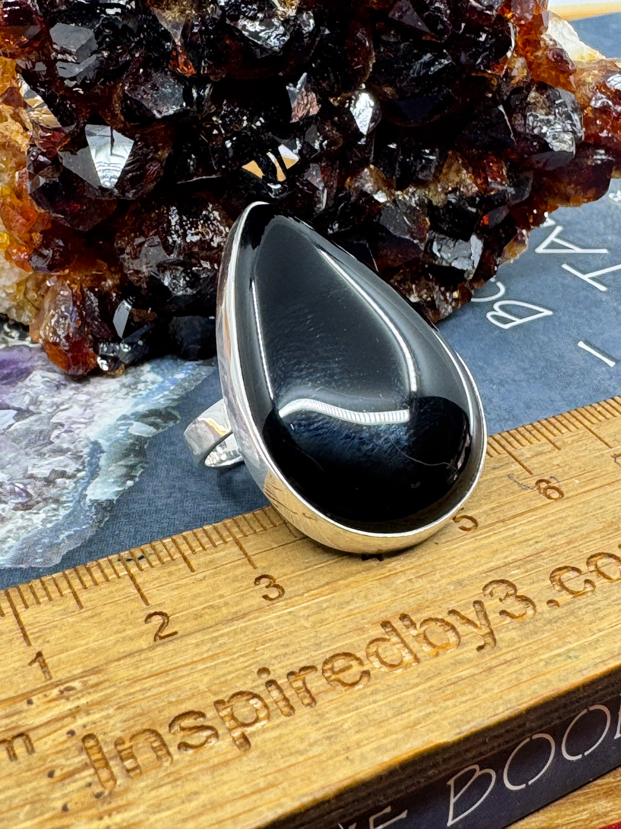 Black Onyx Ring Size 9 -"I am focused and can do anything I set my mind to."