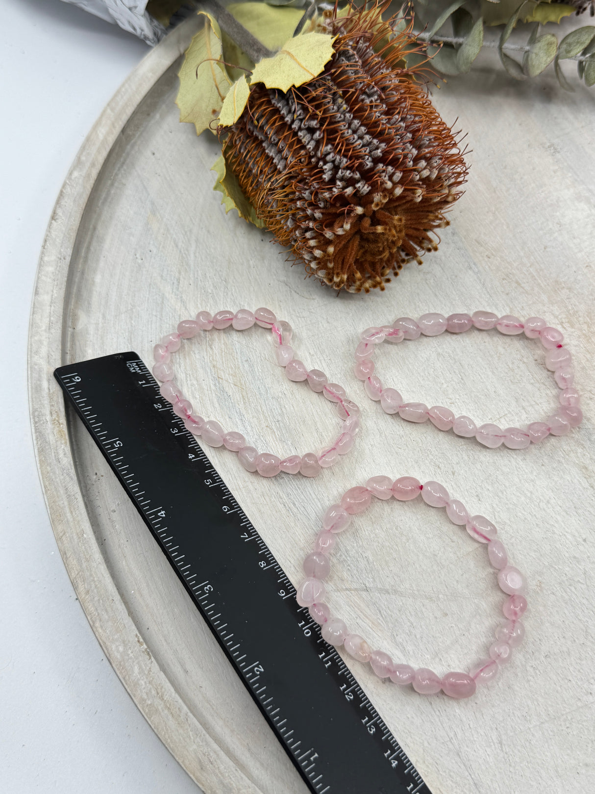 Rose Quartz Stretch Bracelet – Stone of Love, Compassion & Emotional Healing