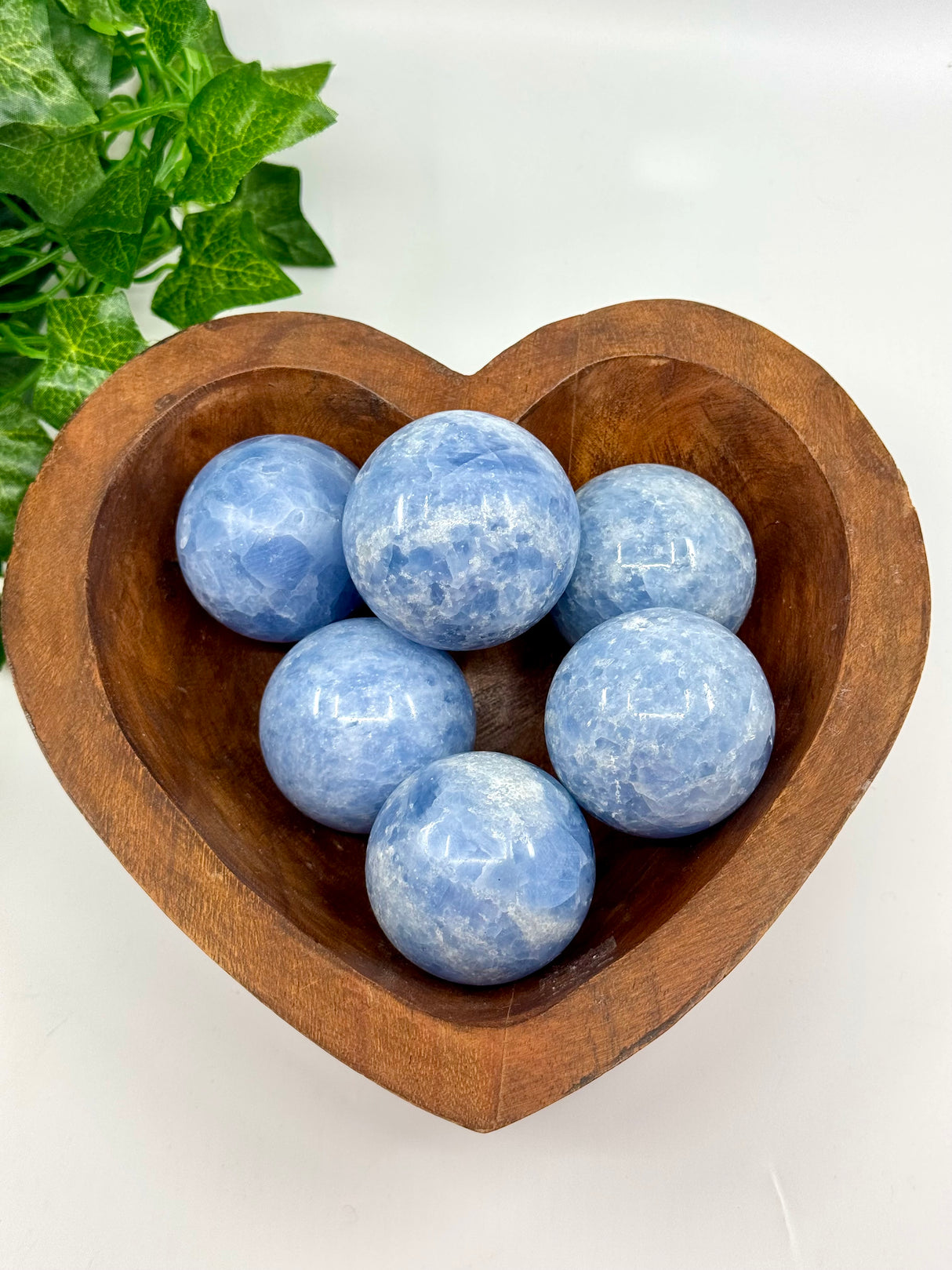 Blue Calcite Sphere - “I do not allow outside influences to disturb my inner peace”.