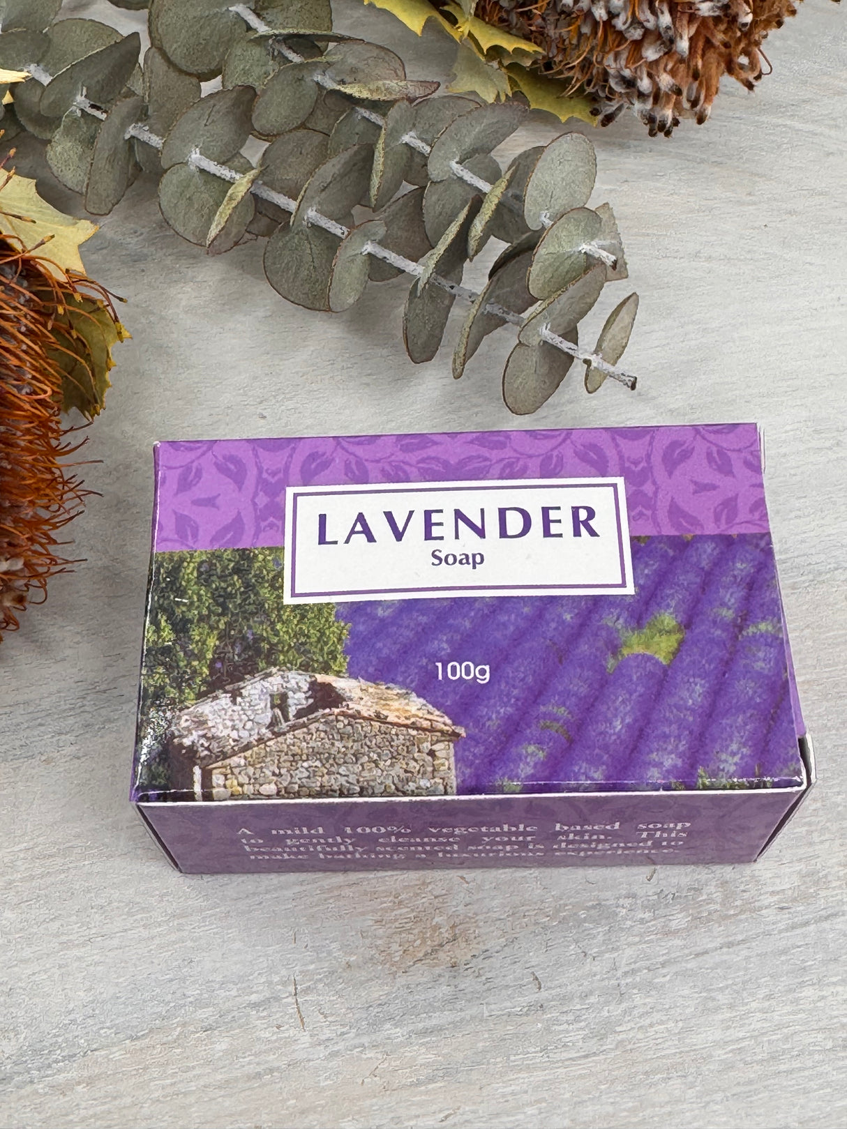 Lavender scented soap by Kamini – gentle cleansing 100 gram bar