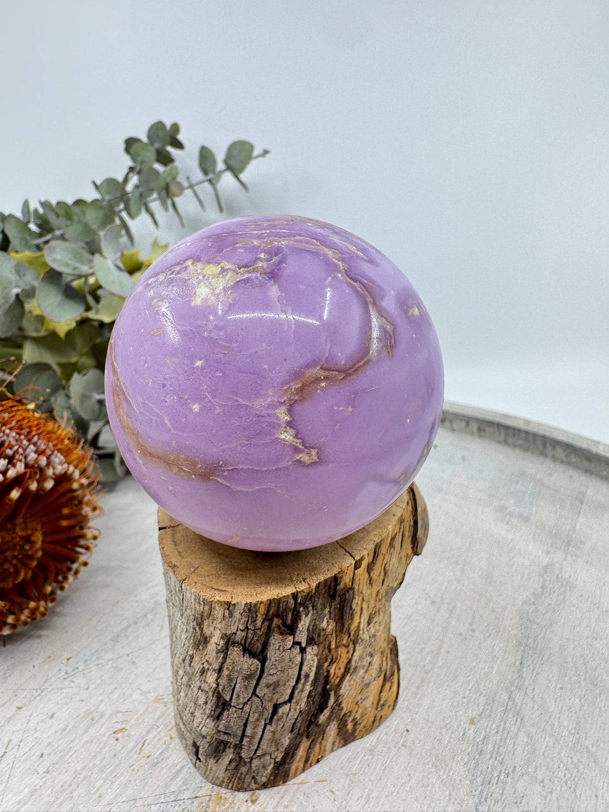 Phosphosiderite Sphere – Stone of Serenity, Spiritual Growth & Higher Connection | 302g Crystal Sphere