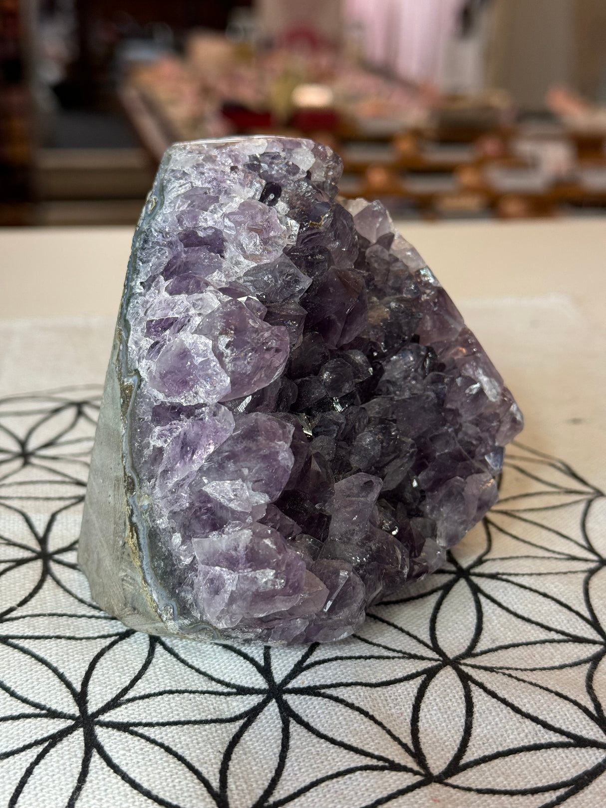 Amethyst Cluster 720g #42 - “I trust my intuition and allow it to guide me each day”