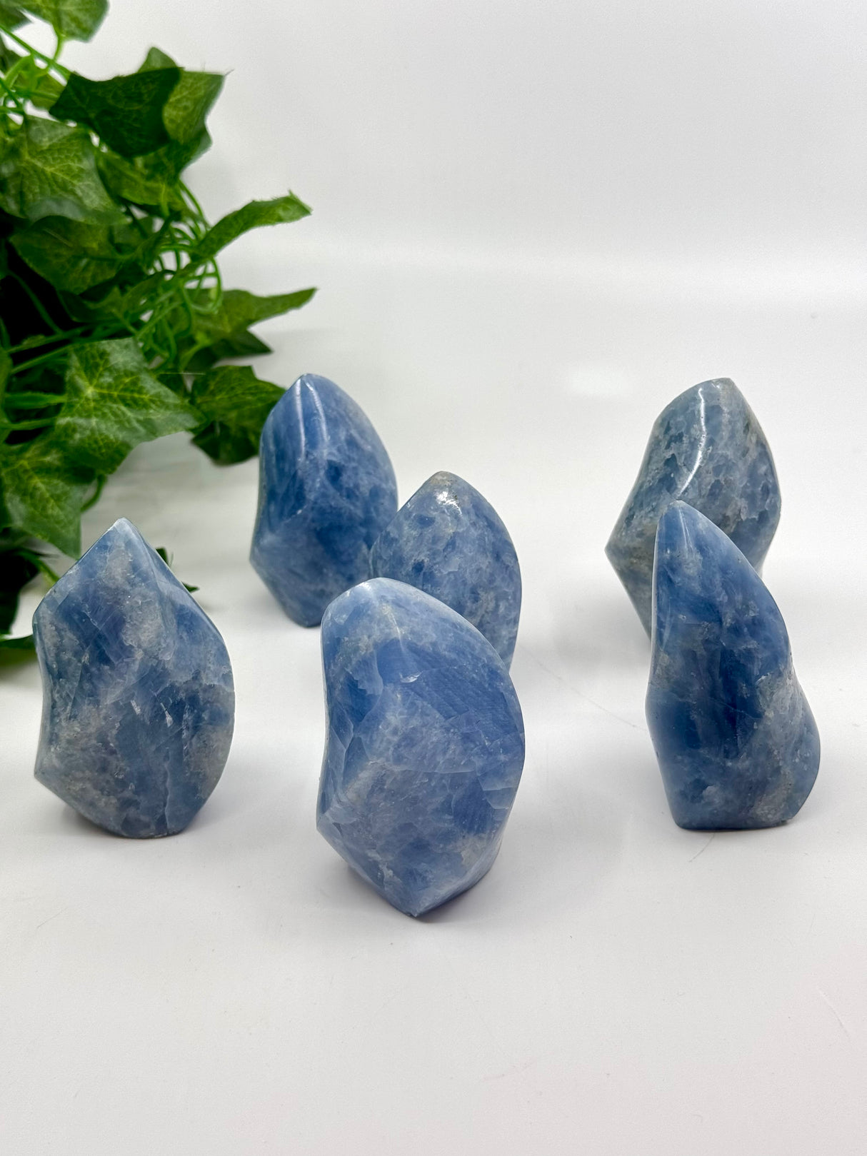 Blue Calcite Flame - “I do not allow outside influences to disturb my inner peace”.