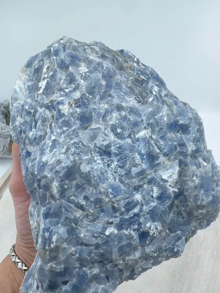 Blue Calcite Natural Chunk 1.535 Kilos – Stone of Calm, Communication & Gentle Healing
