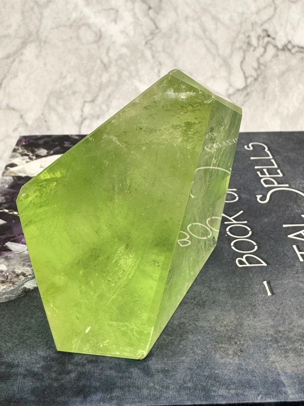 Green Fluorite Freeform 290g – Stone of Renewal, Focus and Heart Clarity