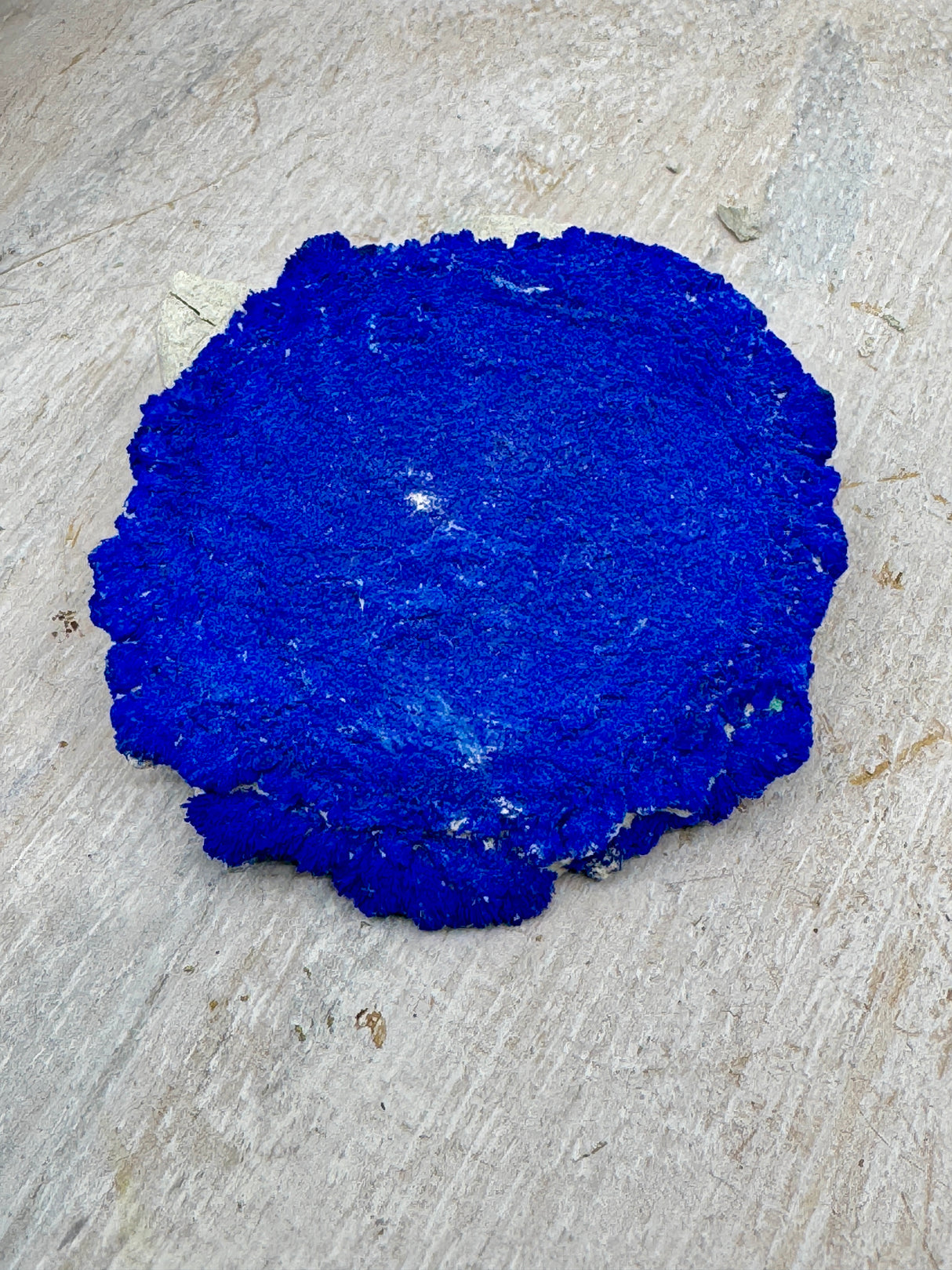 Azurite Sun specimen 29g 5x5.5x1.2cm – cobalt-blue crystal on Kaolinite matrix from Malbunka Copper Mine NT – rare Australian mineral for clarity and spiritual vision – Inspired By 3 Crystals Australia.