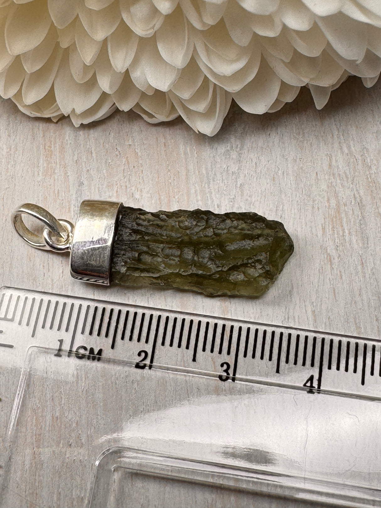 Moldavite Silver Pendant #14 2.68g- Transformation & Protection