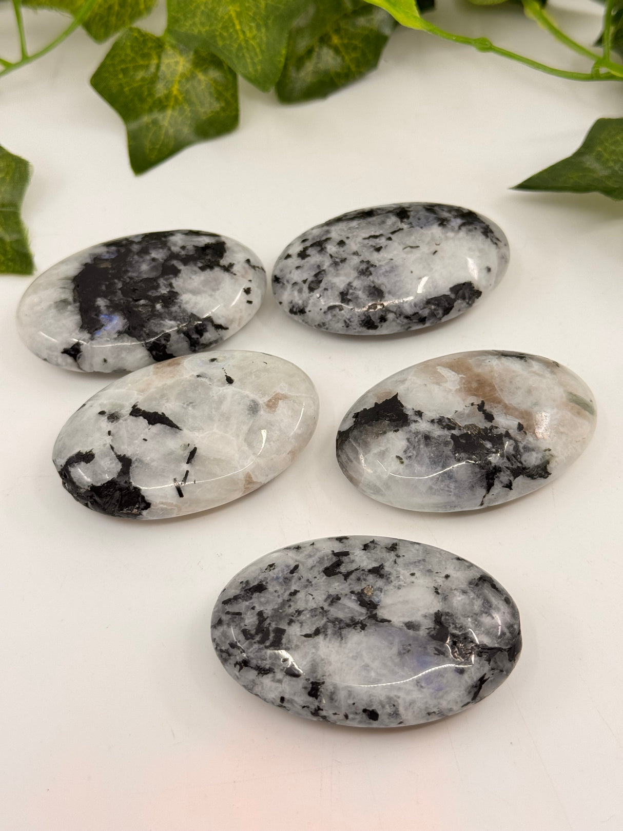 Rainbow Moonstone Palmstone - “My mind is open to new possibilities and opportunities”.