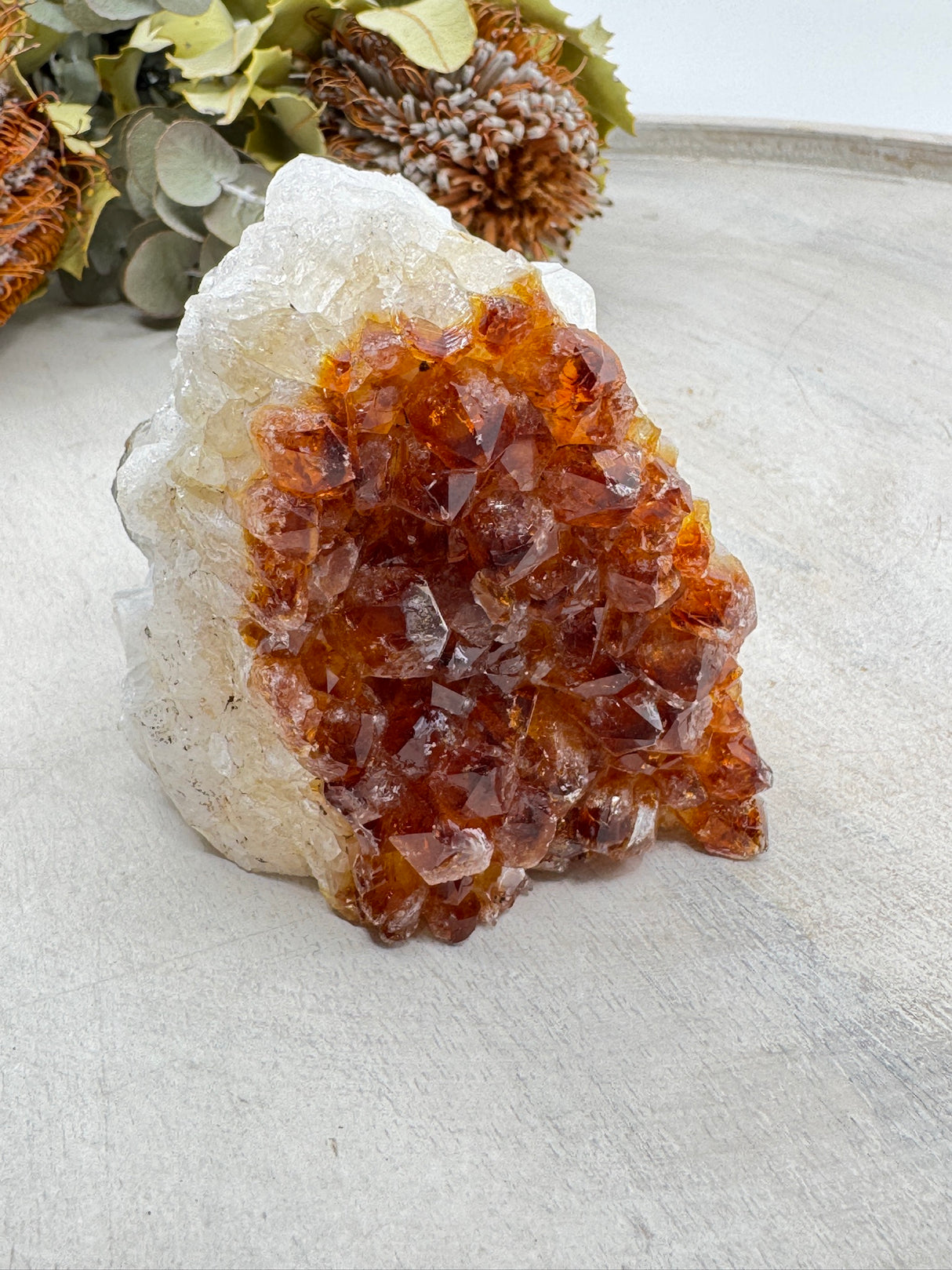 Citrine cluster #1 – golden crystal for joy, abundance and manifestation – Inspired By 3 Crystals Australia.