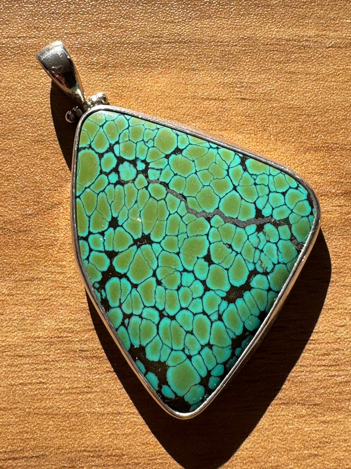 Azurite and Malachite XL Silver Pendant- Dream Enhancement