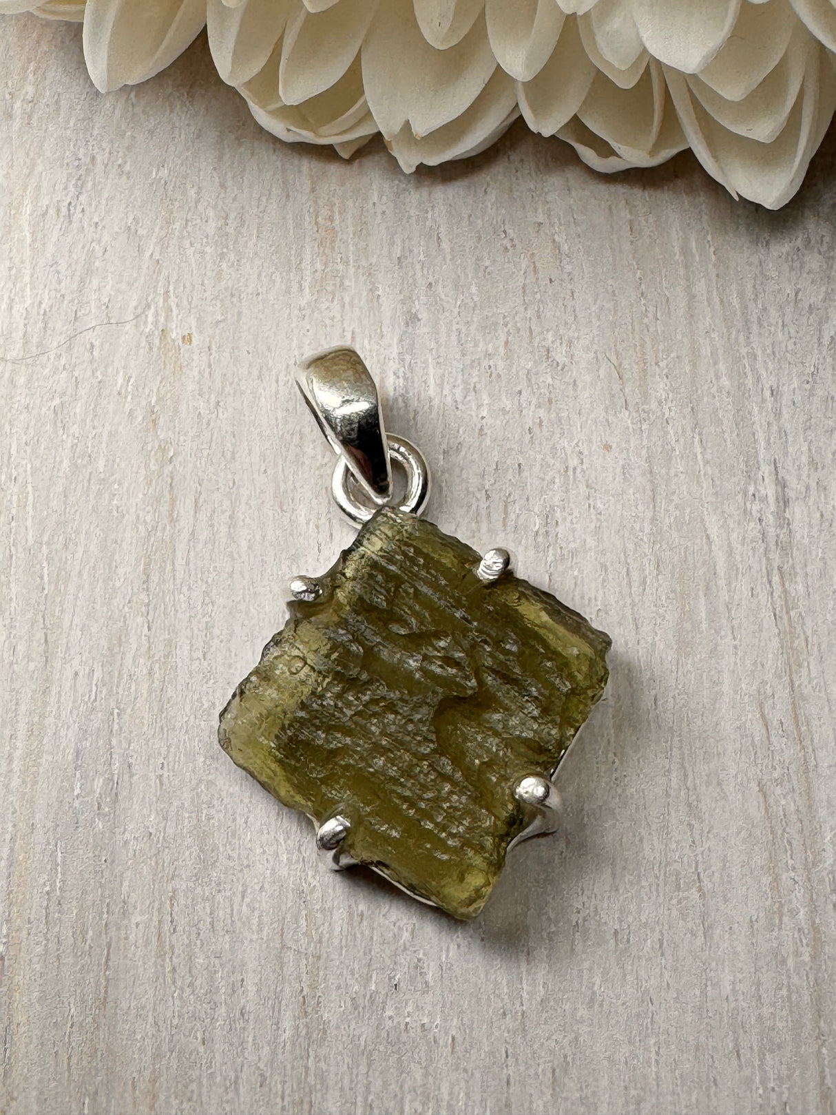 Moldavite Silver Pendant #13 – 2.6g | Activation & Soul Expansion