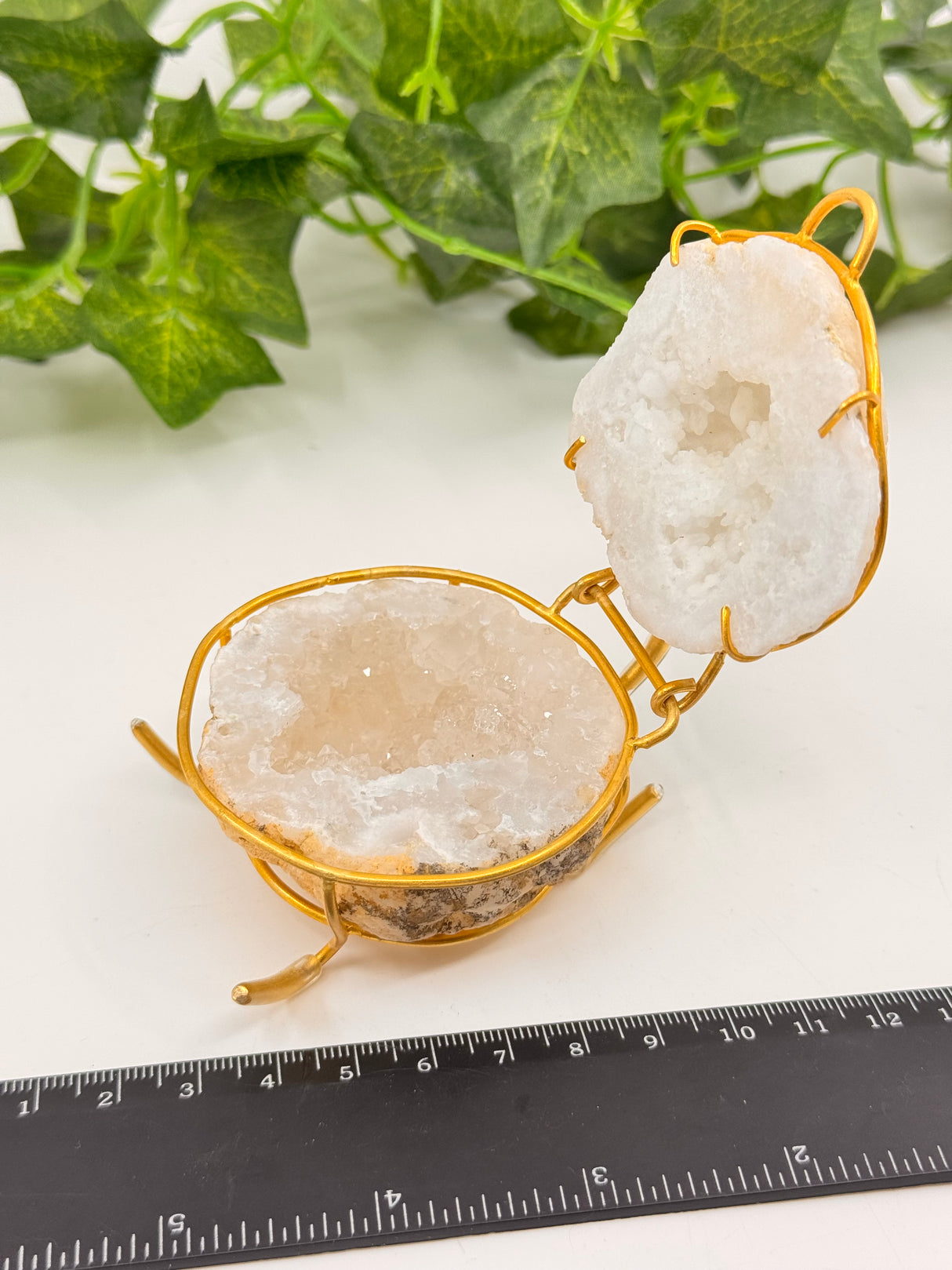 Calcite Geode Jewellery Box – Sacred Keeper of Light