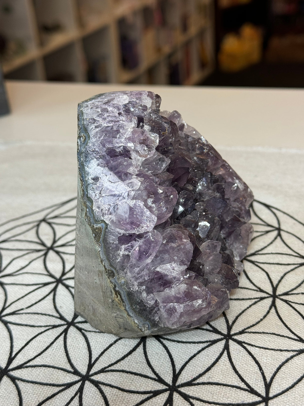 Amethyst Cluster 720g #42 - “I trust my intuition and allow it to guide me each day”