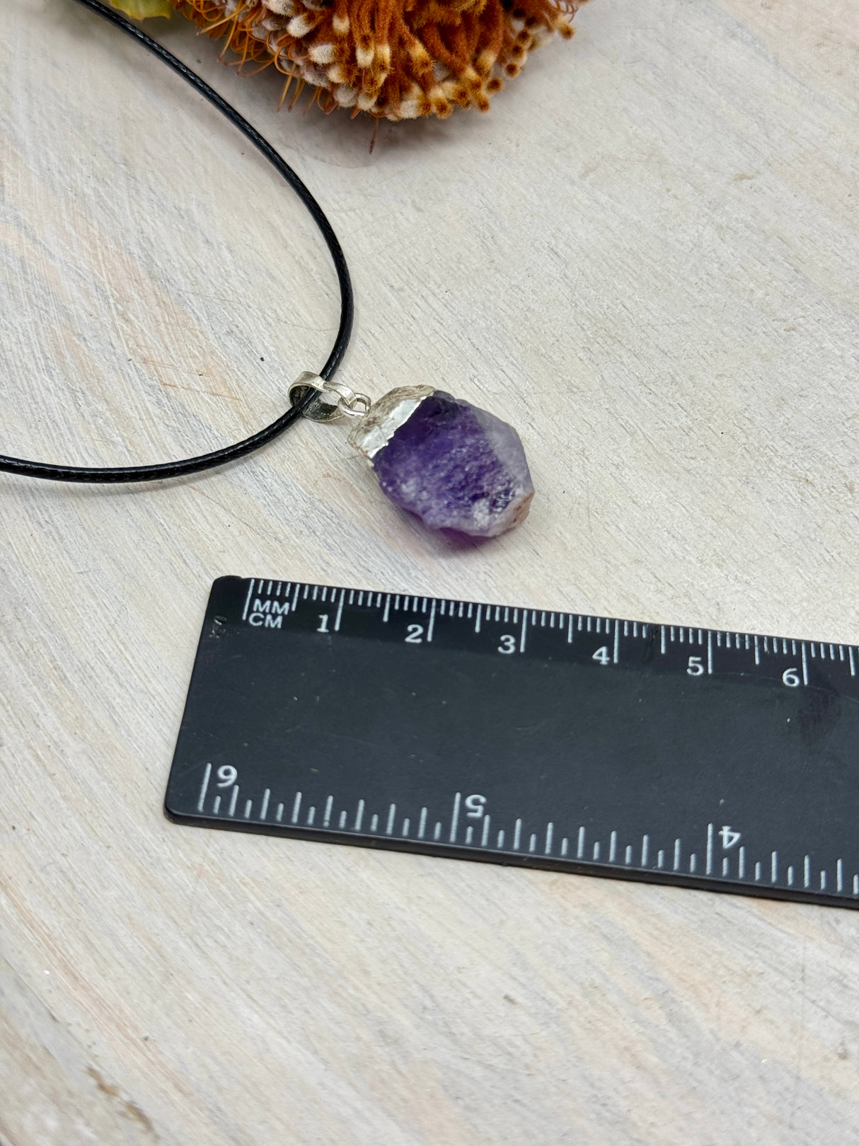 Amethyst Nugget Necklace – Stone of Calm, Intuition & Spiritual Balance