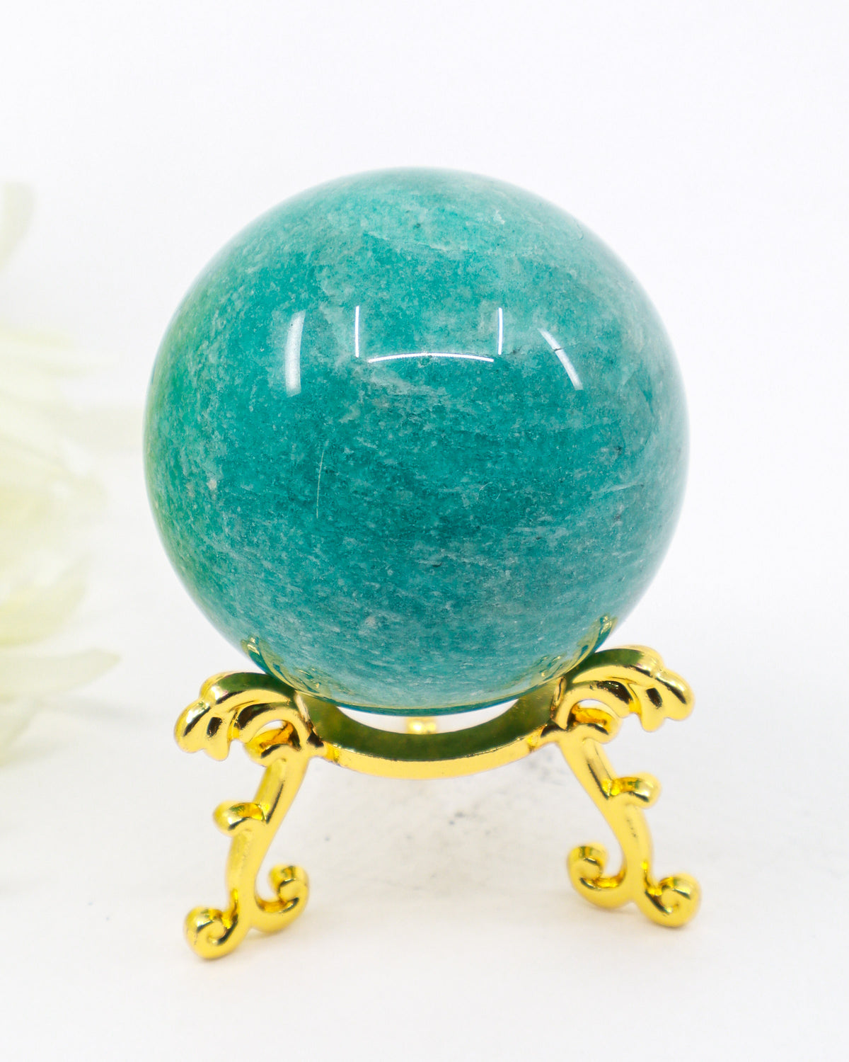 Amazonite Crystal Sphere 5.5cm – Calm, Truth & Communication