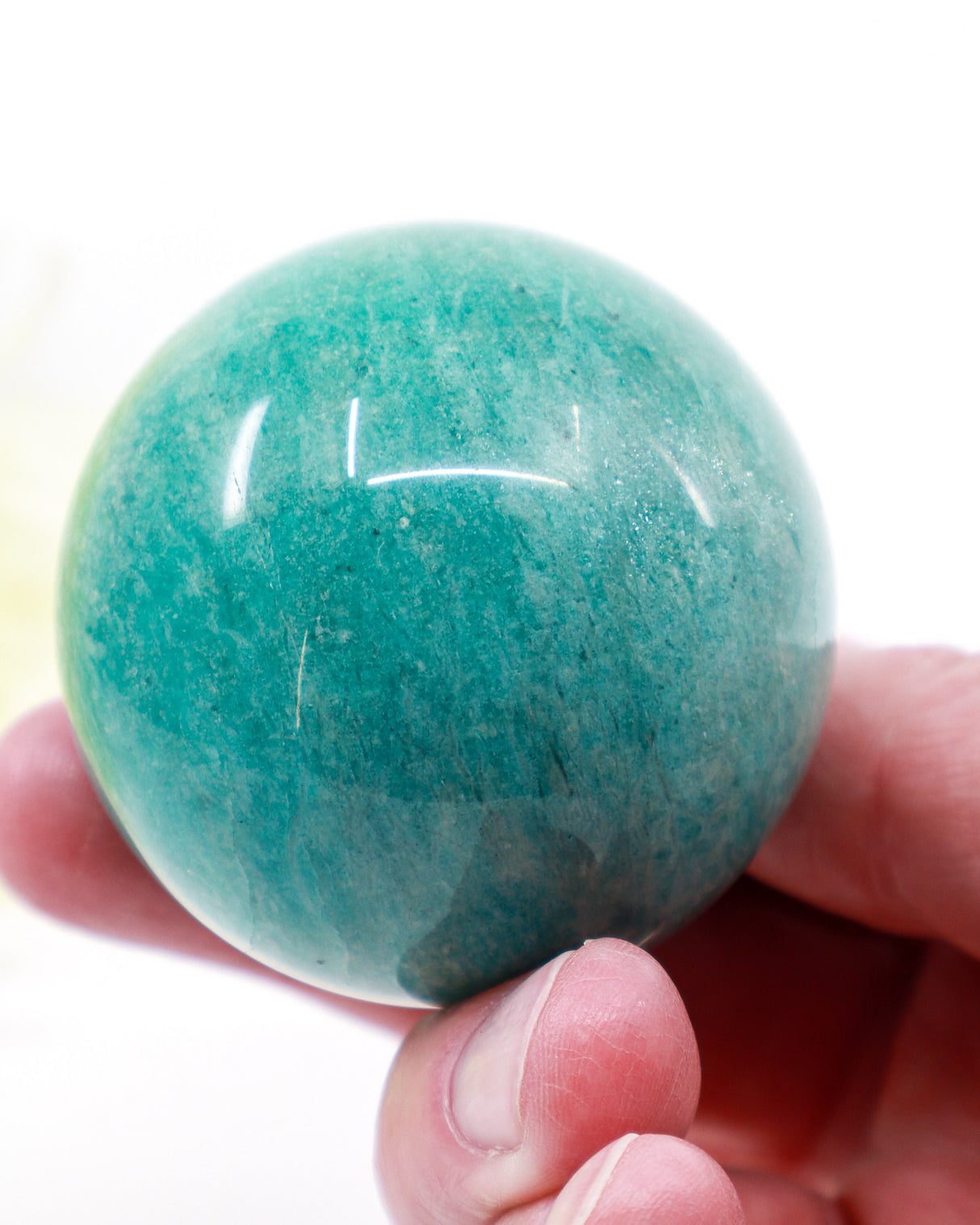 Amazonite Crystal Sphere 5.5cm – Calm, Truth & Communication