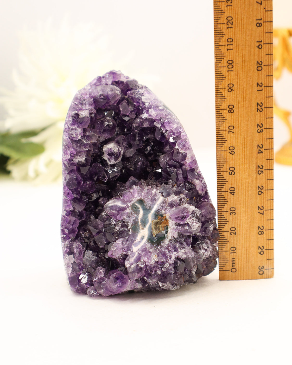 Amethyst Druzy with Stalactite Feature | 13cm | 603g | Protection & Spiritual Insight