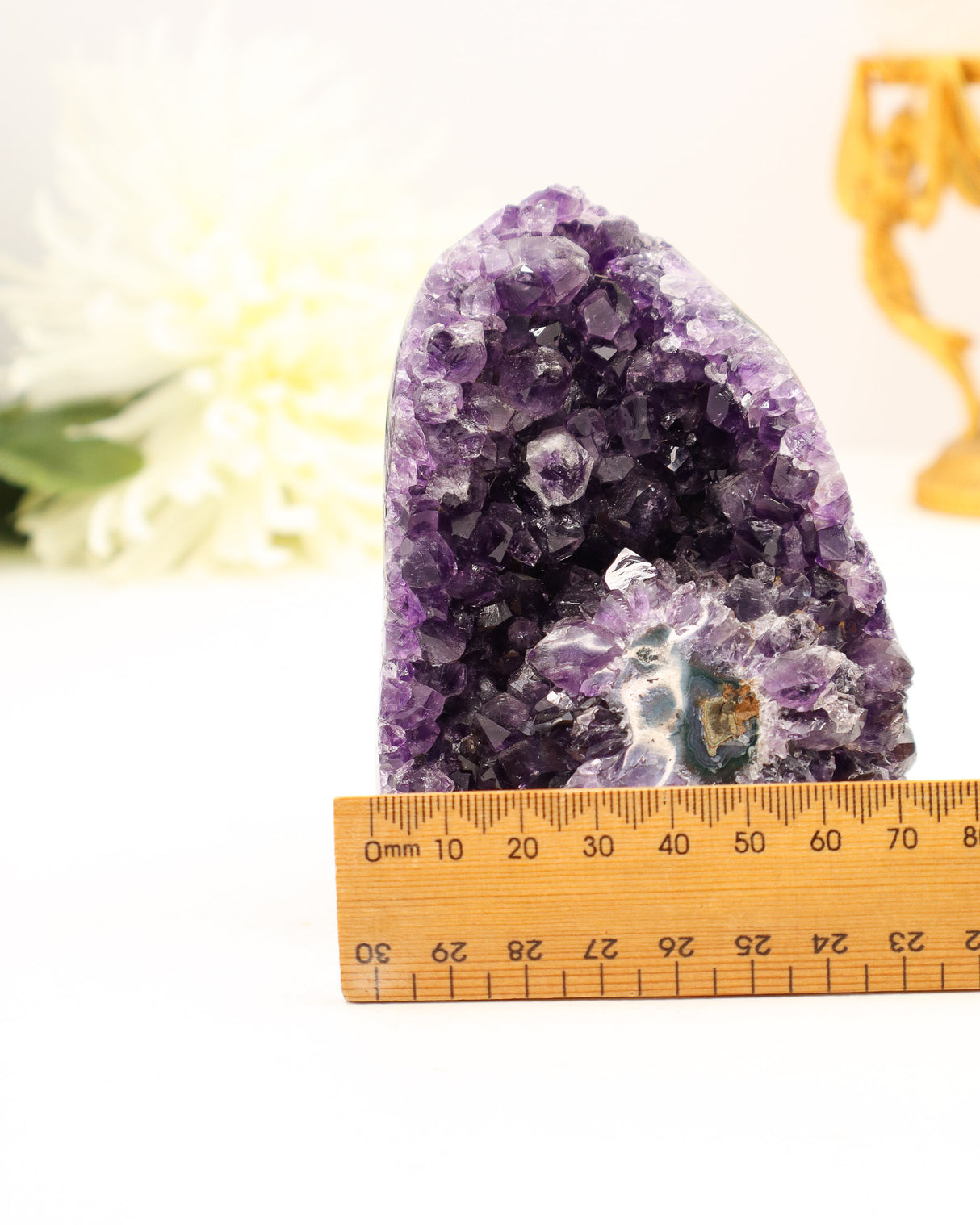 Amethyst Druzy with Stalactite Feature | 13cm | 603g | Protection & Spiritual Insight