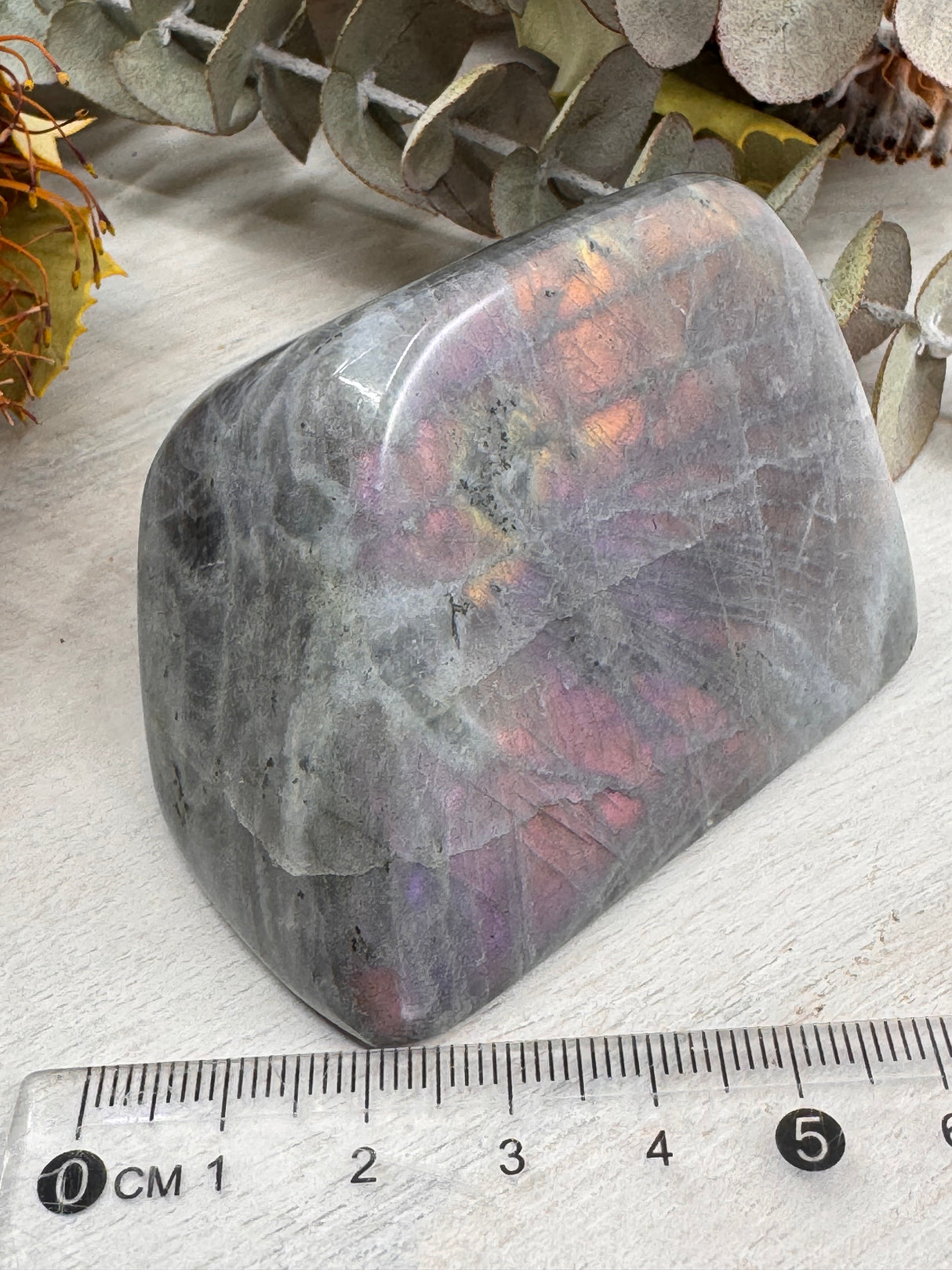 Cute Flashy Labradorite Freeform – 200g Crystal of Magic & Light