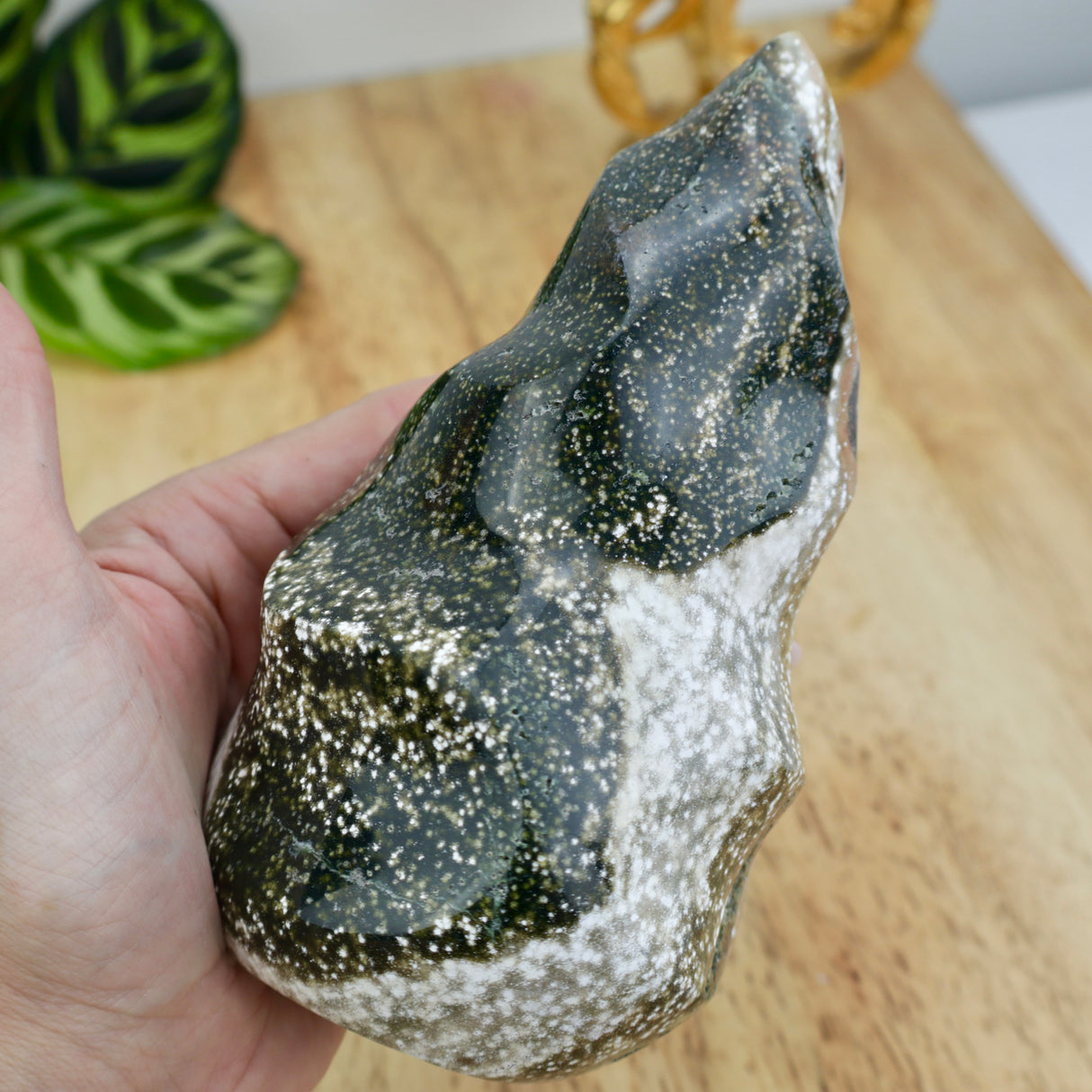 Ocean Jasper Flame – 969g Abundance & Joy Crystal