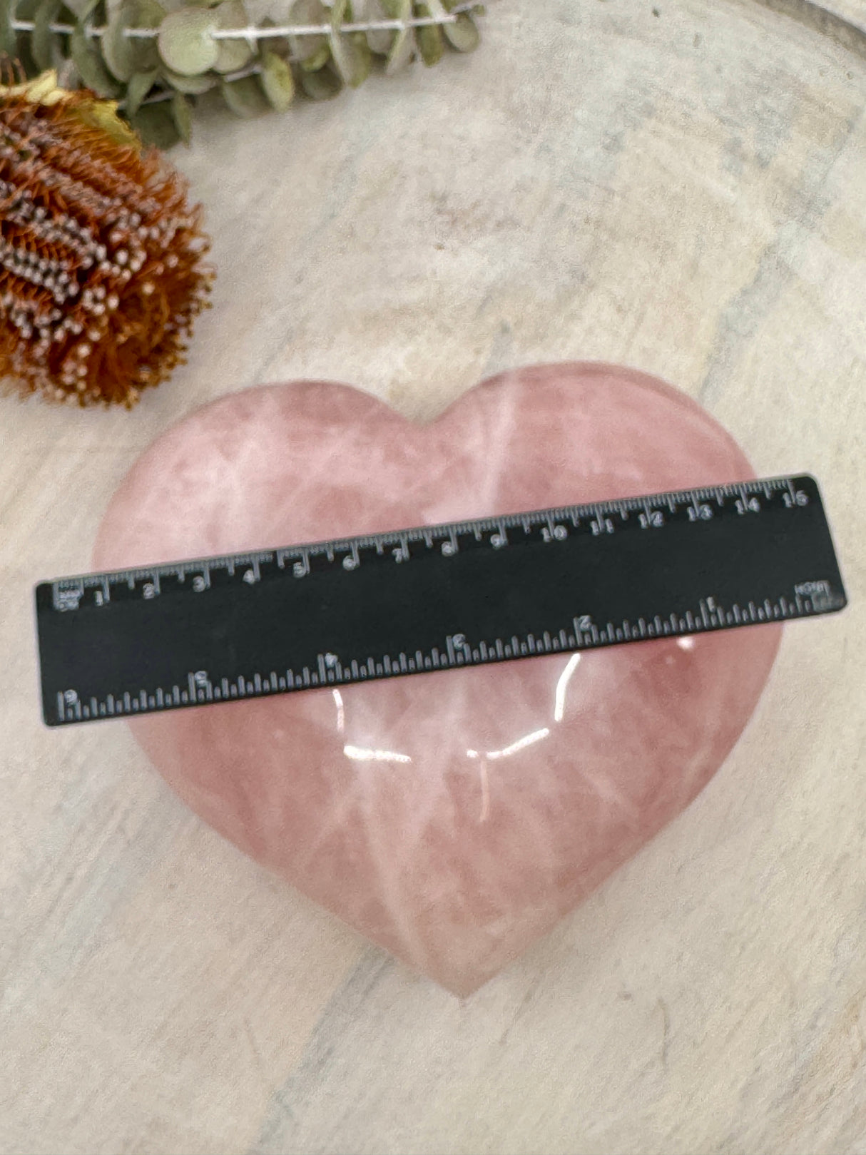 Large Rose Quartz Heart on Gold Stand 1.6kg (16x14cm) – Stone of Love, Peace & Emotional Healing