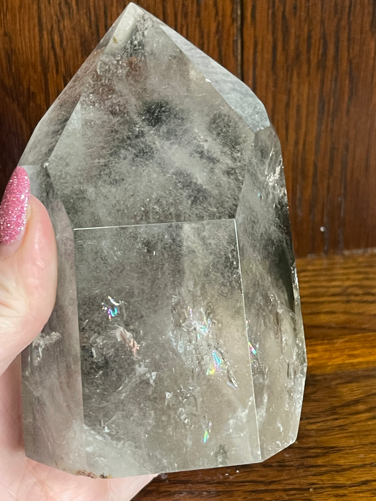Garden Quartz (Lodalite) Generator - 860g - “ I let go of past hurt and allow myself to heal” .
