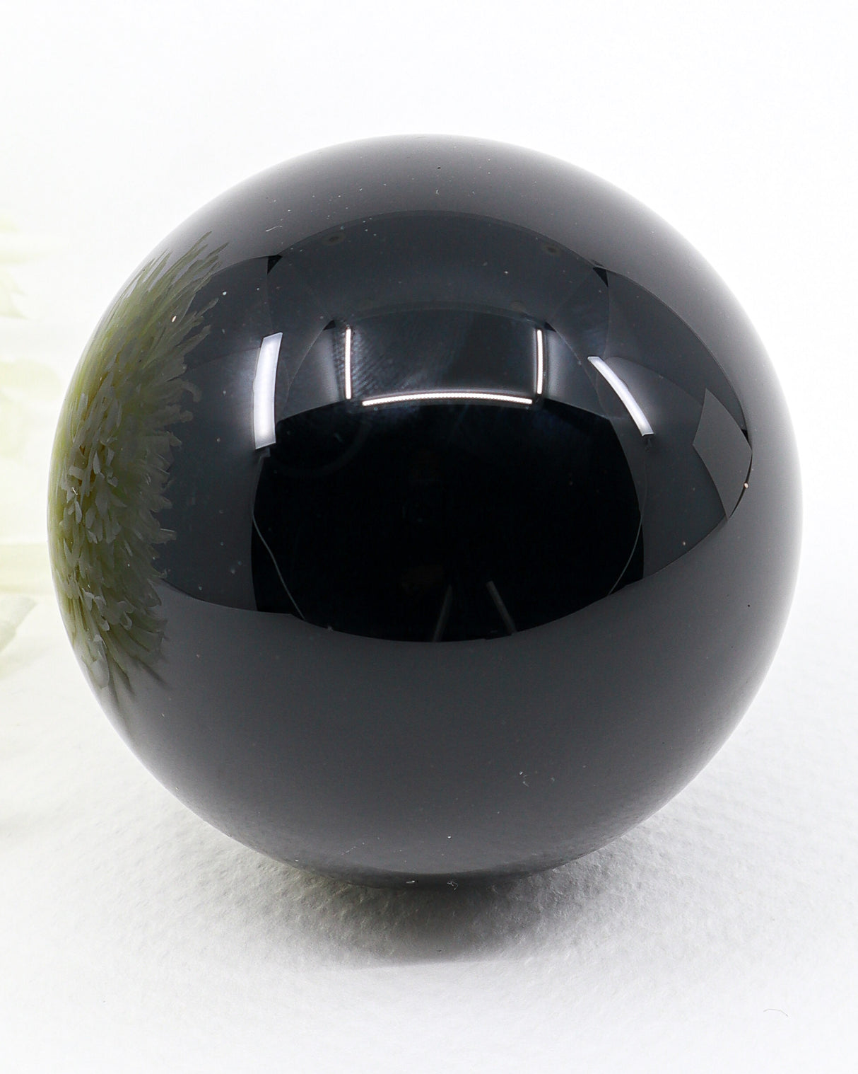 Black Obsidian Sphere 391g - Midnight Guardian 7cm