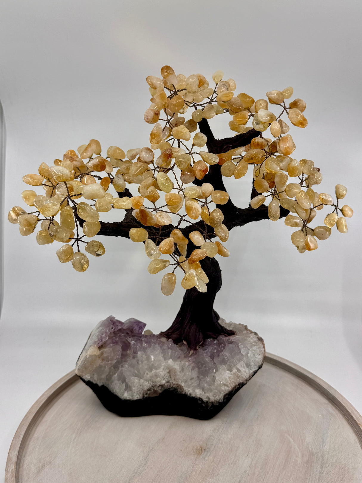 5kg citrine crystal bonsai tree – prosperity and positivity for home or office