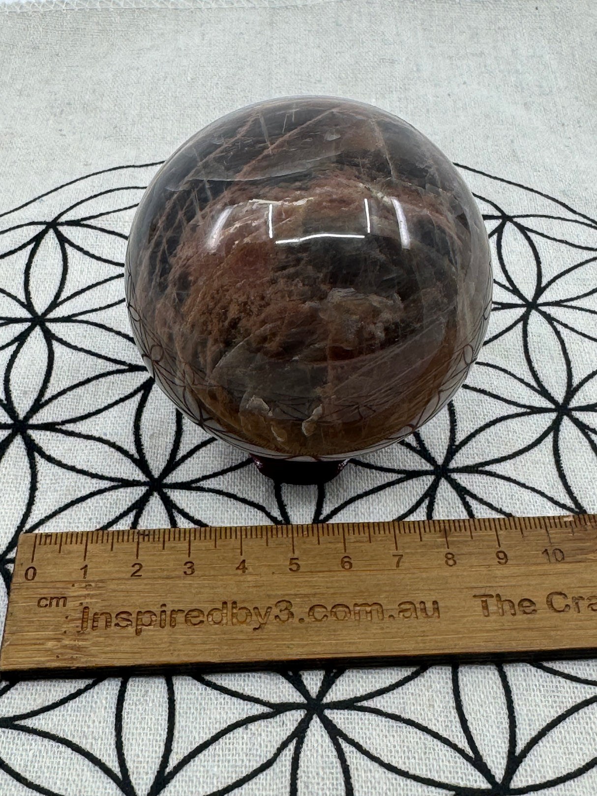 Black Moonstone Sphere 461g - ‘'I am open and ready for new beginnings in my life”.